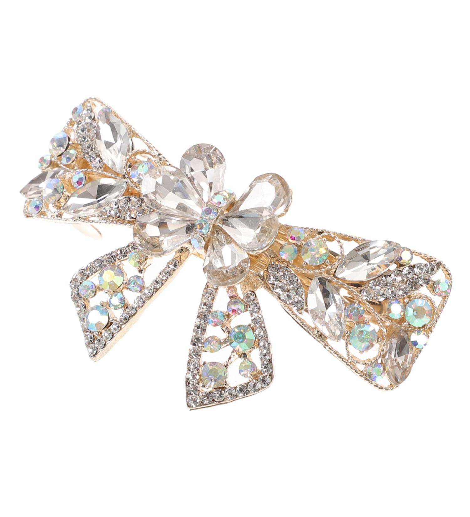 Hair Jewelry Hair Accessories Hair Barrettes for Women Fine Hair Women Hairpins Hair Clip for Thin Hair Metal Hair Clip Hair Clasp Rhinestone Hairpin White Women's Alloy Clips Girl - Buy Online on GoSupps.com