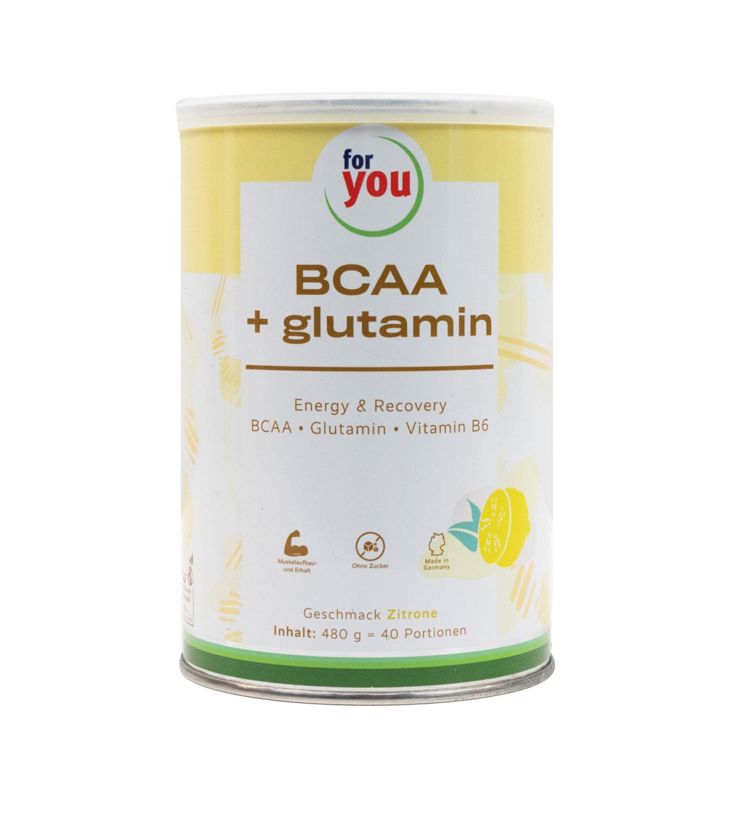 BCAA + Glutamine Energy & Recovery Powder | 40 Portions High-Purity Amino Acids | Workout Booster (Lemon) | Sports Nutrition - Buy Online on GoSupps.com