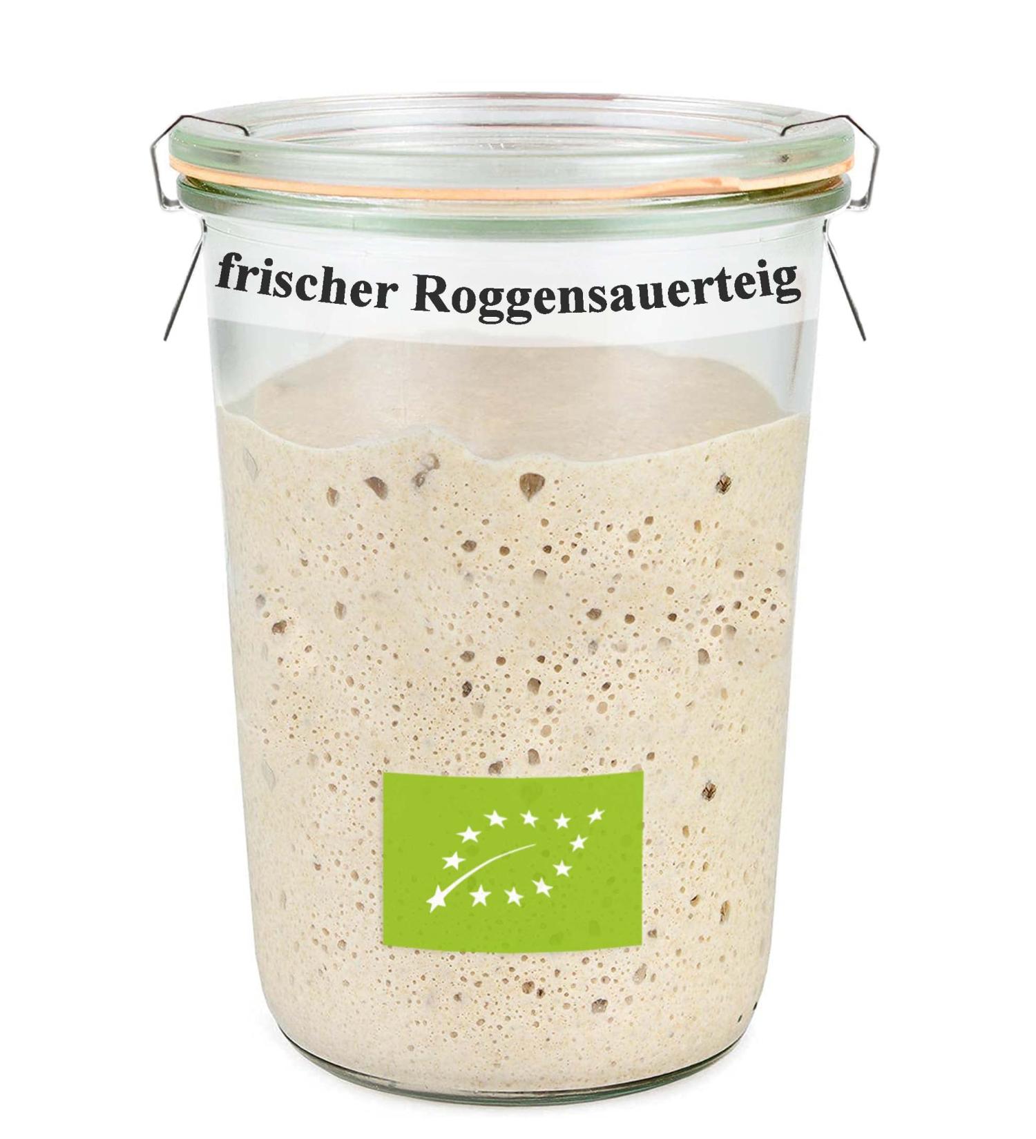 Bakery Spiegelhauer Frische Bio Roggensauerteig 300g - Yeast-Free Natural Sourdough for Perfect Bread | Eco-Friendly Glass Packaging - Buy Online on GoSupps.com