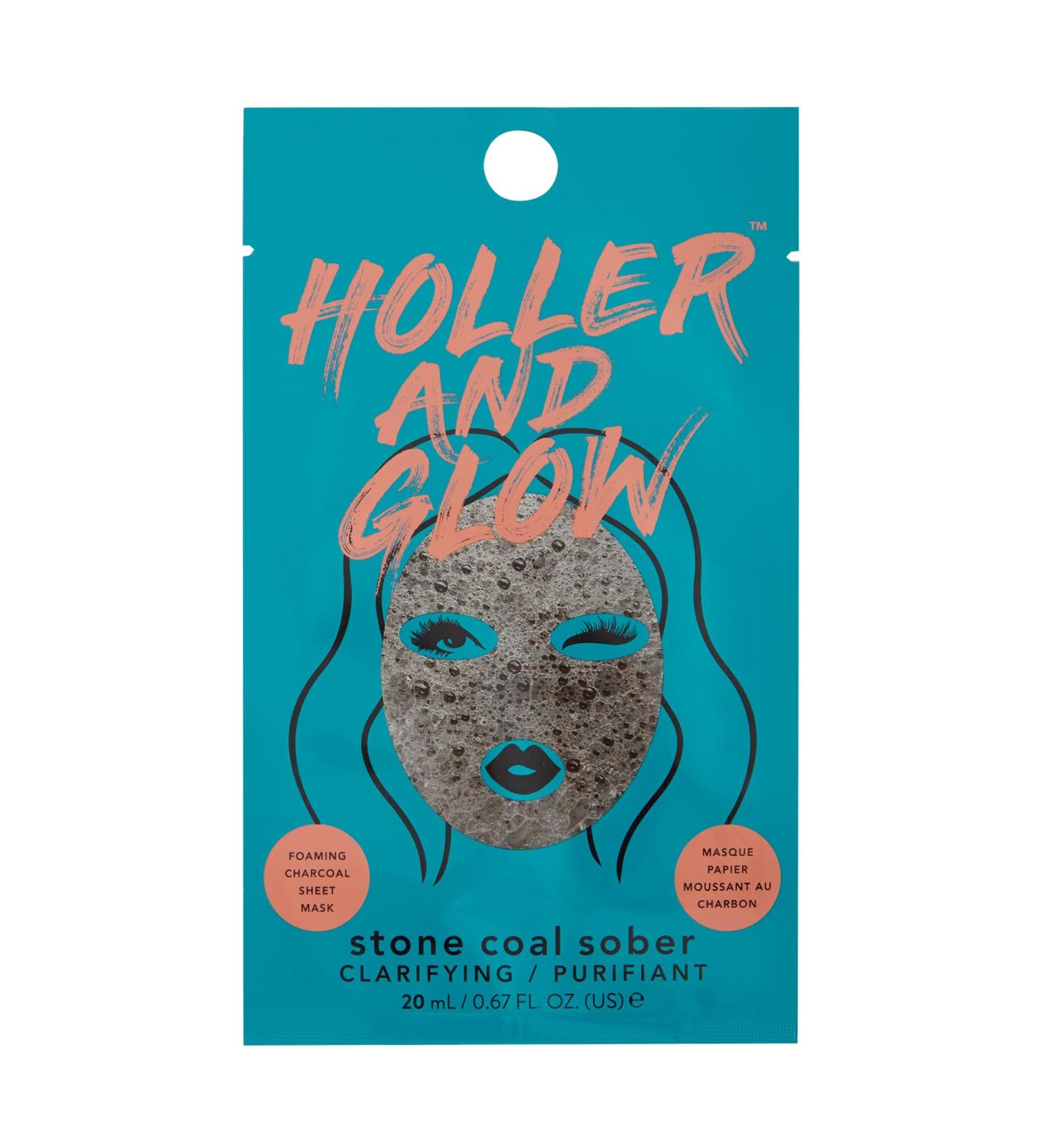 Holler and Glow Stone Coal Sober Clarifying Face Mask - Buy Online on GoSupps.com