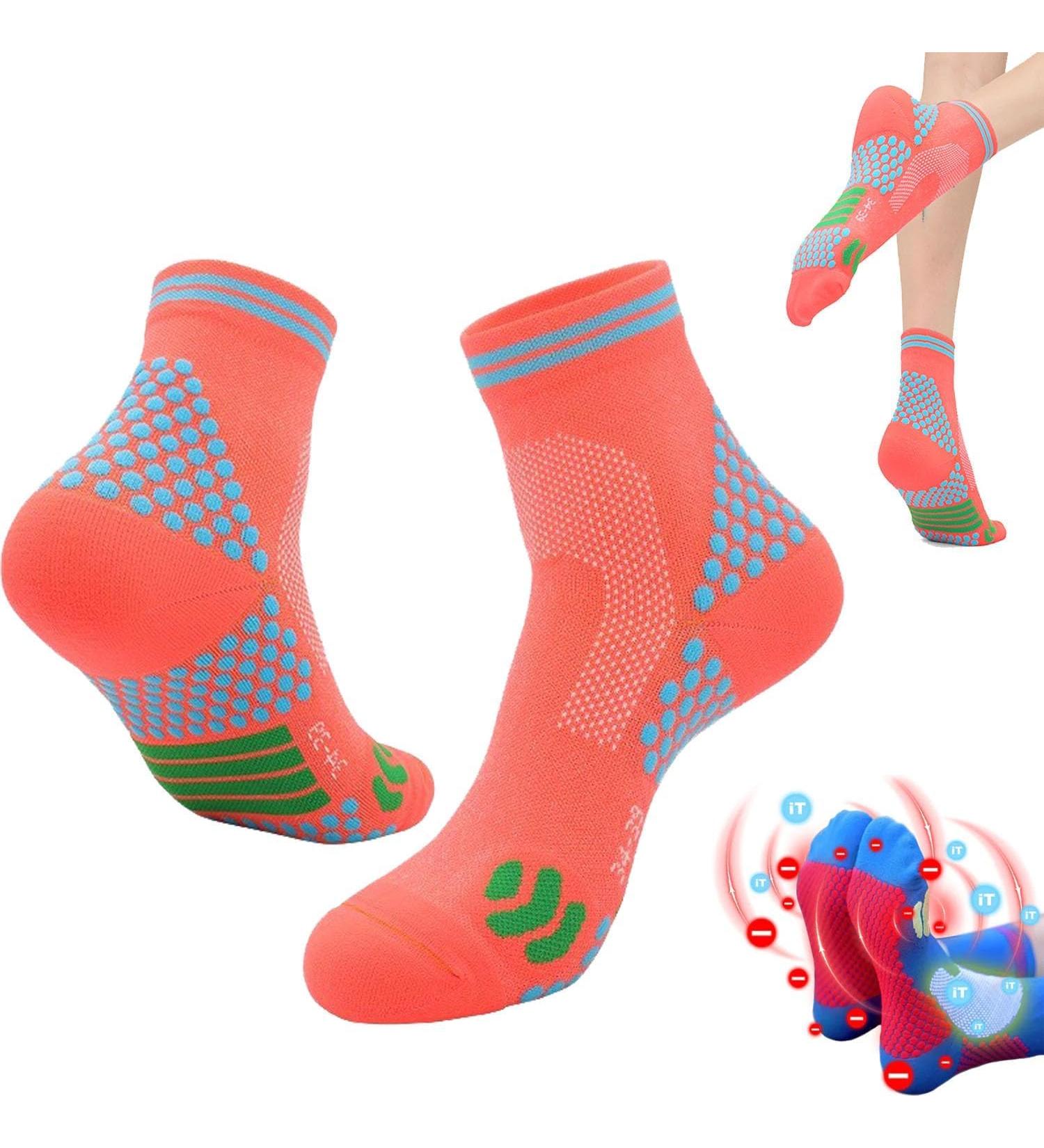 2023 Far Infrared Titanium Ion Heightening Booster Socks - Large Orange - Buy Online on GoSupps.com