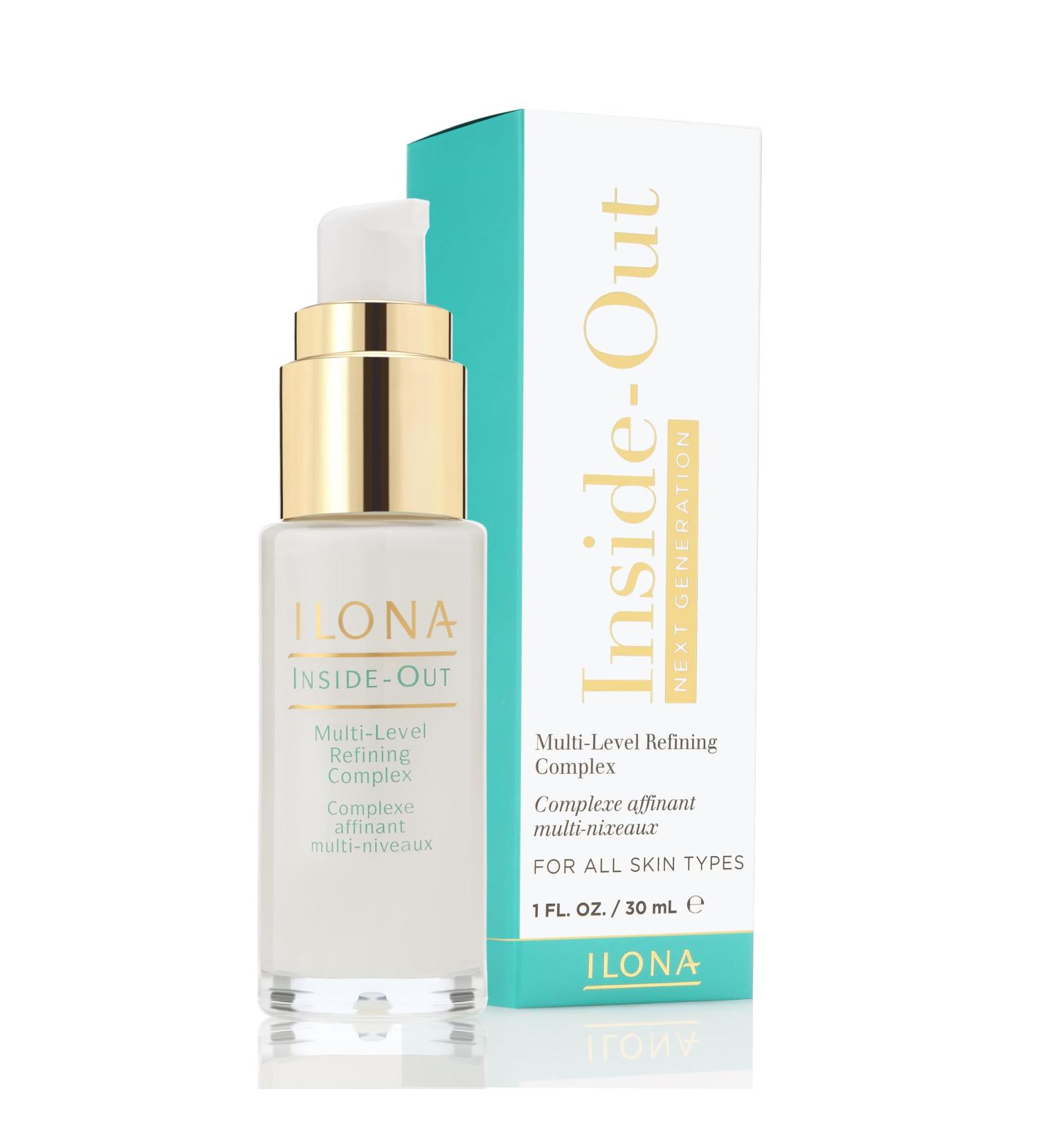 ILONA Inside-Out | NextGen Multi-Level Refining Complex | Exfoliating & Smoothing Facial Lotion | Low pH | Aloe Vera & 10% Glycolic Acid | 1.0 oz - Buy Online on GoSupps.com
