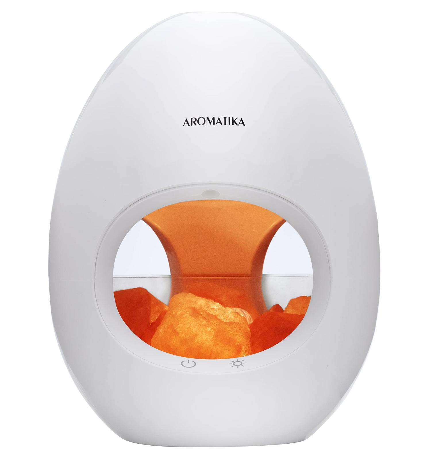 Aroma Diffuser & Himalayan Salt Crystal Lamp 250ml - 6 Hour Ultrasonic Humidifier LED Light Ionizer & Fragrance Oil for Aromatherapy - International Shipping - Buy Online on GoSupps.com