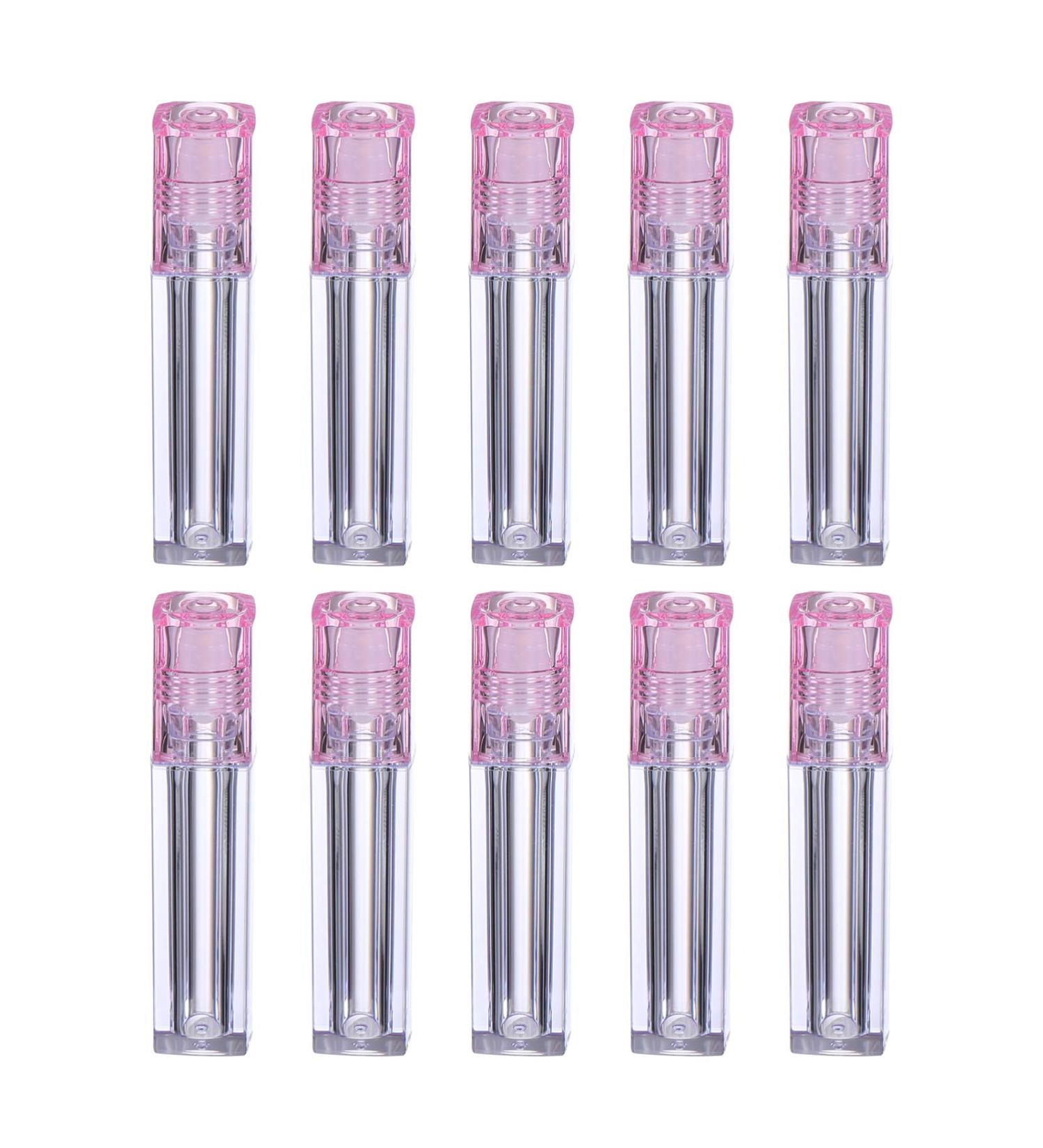 Beaupretty 10pcs Pink Roller Ball Essential Oil Bottle Set | Refillable Square Plastic Roll-On Bottles for Aromatherapy - Buy Online on GoSupps.com