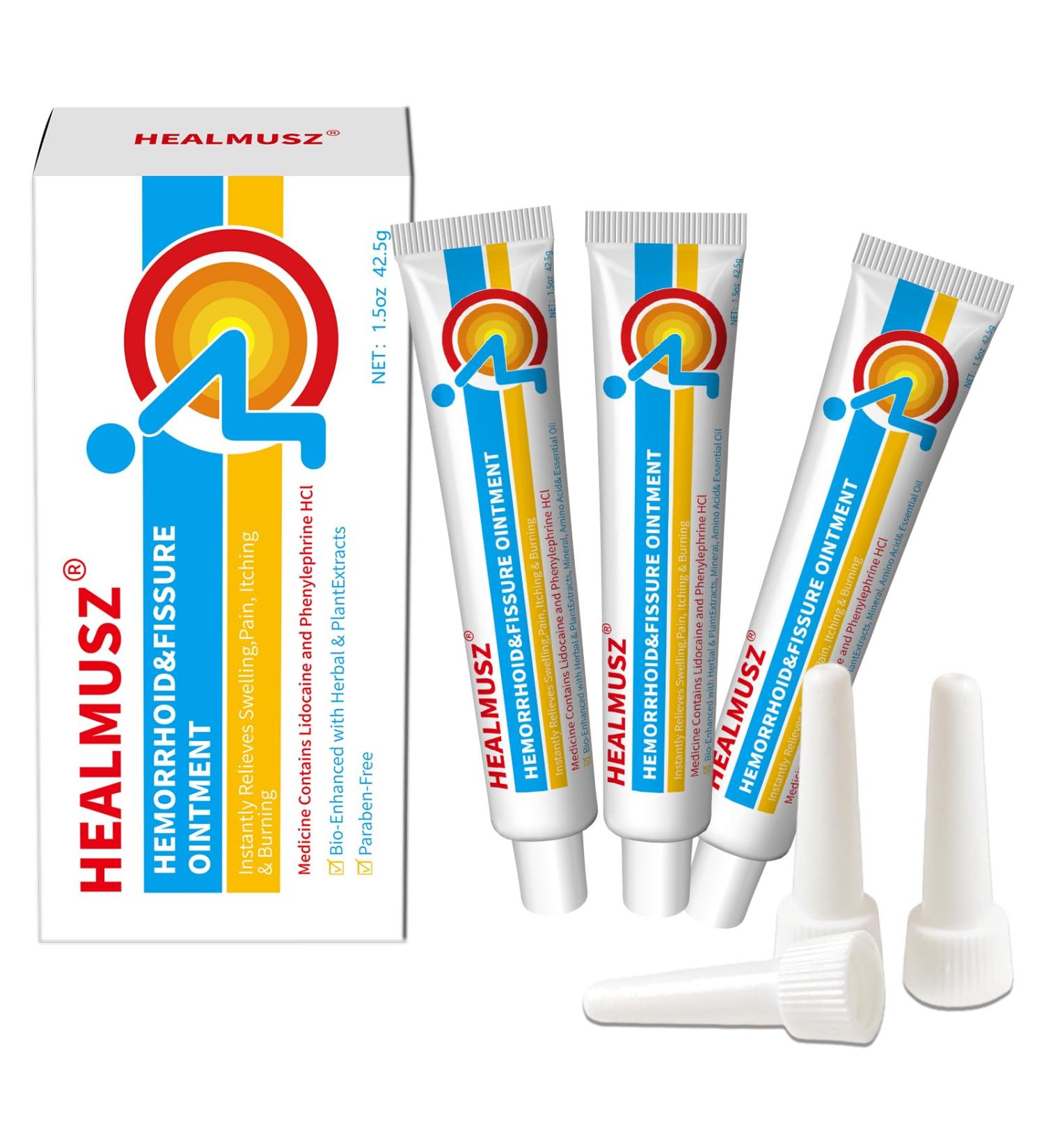 Buy Hemorrhoid Cream with 4% Lidocaine & 0.25% Phenylephrine | Fast Relief for Pain Swelling & Itching - 1.5 oz & 3 oz Ointment - Buy Online on GoSupps.com