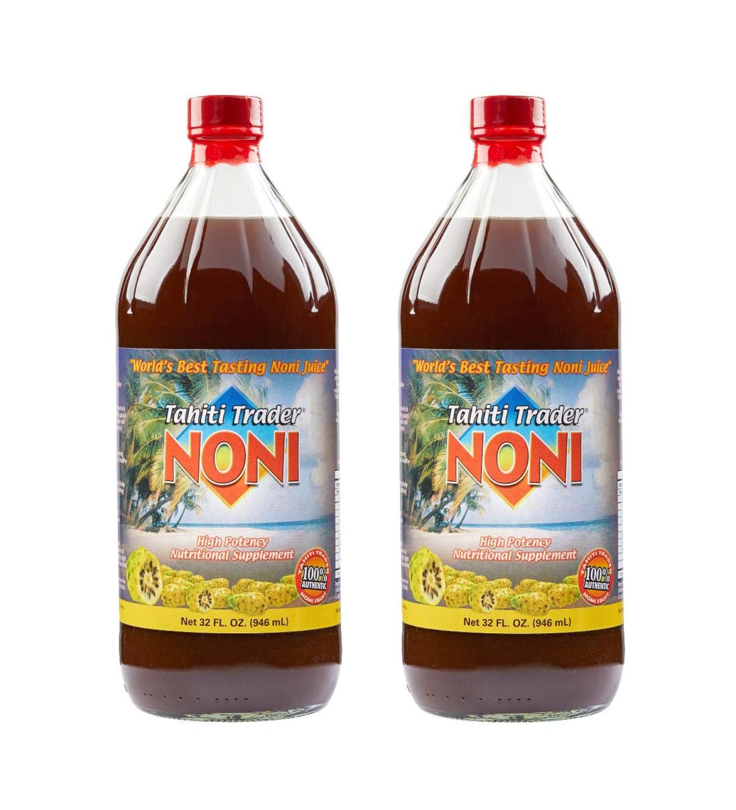 Tahiti Trader Original High Potency Noni Juice with Blueberry & Raspberry - Organic Antioxidant Superfood (32oz 2 Pack) - Buy Online on GoSupps.com