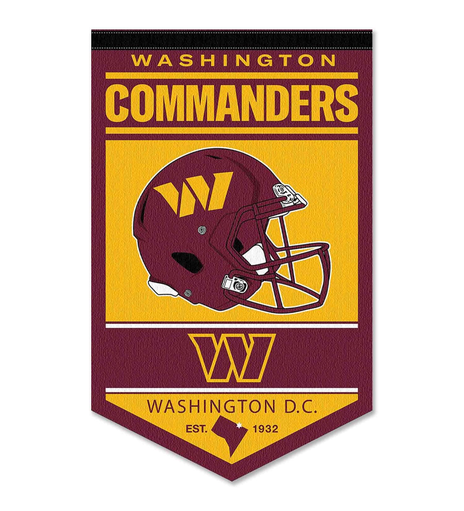 Washington Commanders Heritage History Banner Pennant - Premium Sports Decor for Fans | Shop Worldwide - Buy Online on GoSupps.com