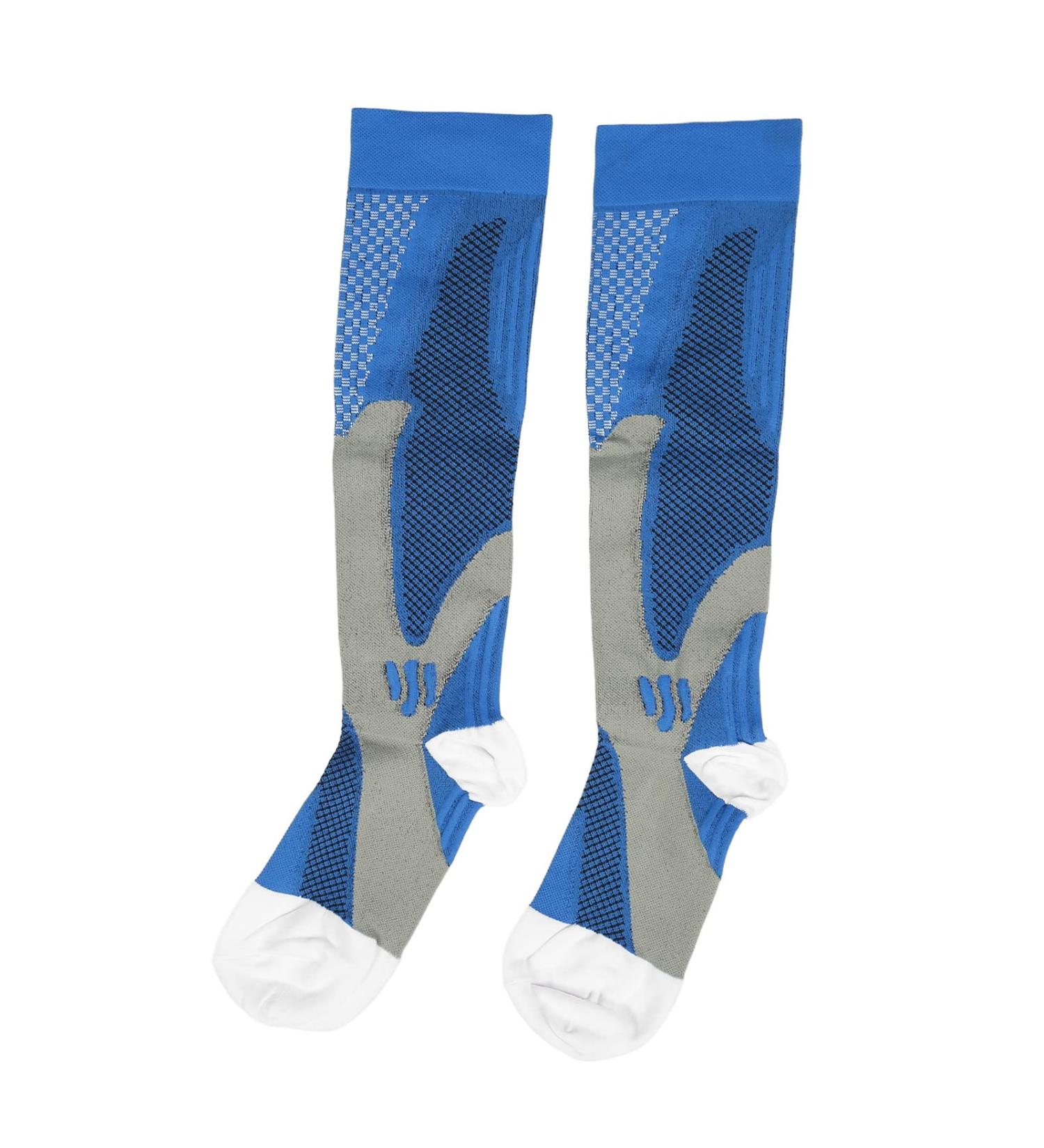2 Pack Compression Socks - Elastic Breathable Nylon Sports Stockings for Running Basketball & Football (SM Size) - Shop Internationally! - Buy Online on GoSupps.com