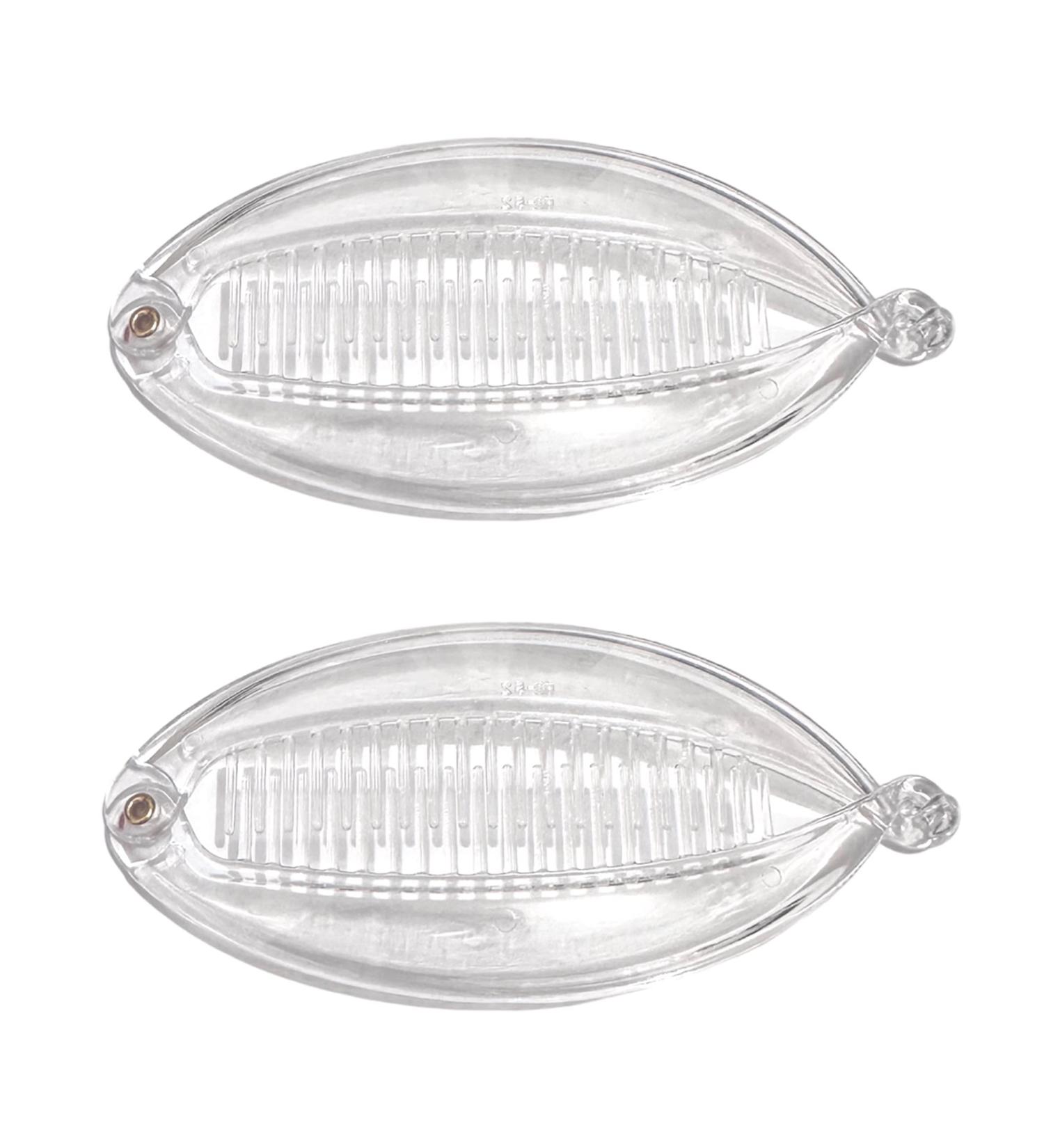 2 pieces Fish Hair Clips Clear Slides Plastic Fishtail Ponytail Banana Hair Clips Non-slip Hair Comb for Womens Girls Accessories (Clear) - Buy Online on GoSupps.com