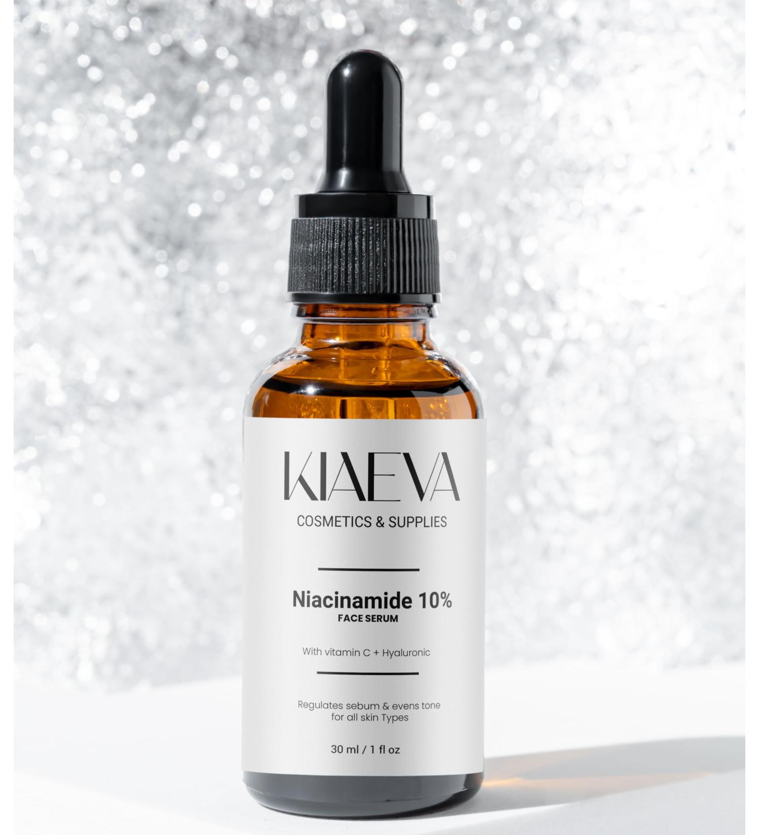 KIAEVA Niacinamide 10% + Vit C Hyal. Smoothing Serum for Blemish-Prone Skin 1 Fl Oz - Buy Online on GoSupps.com