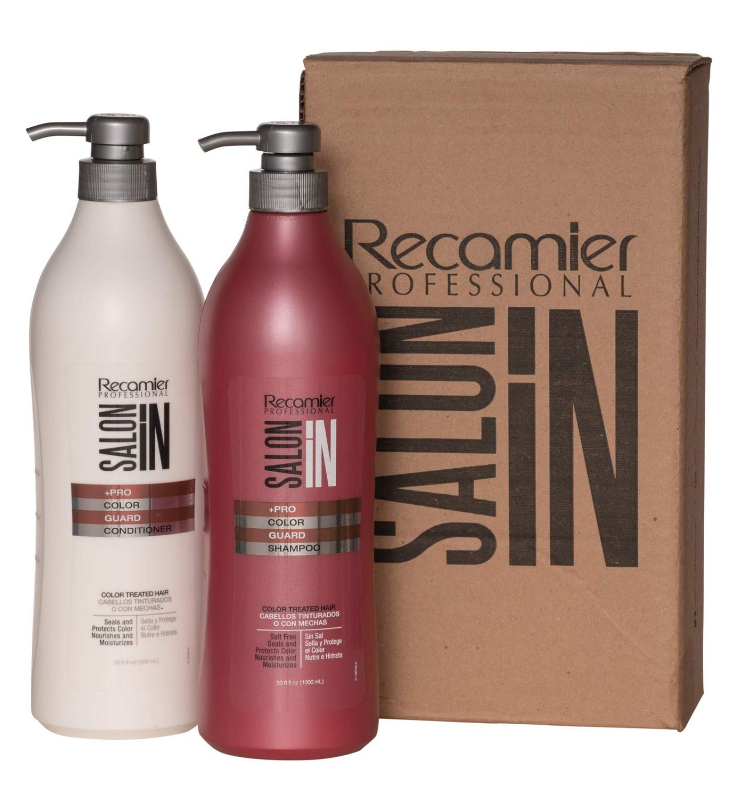 RECAMIER Salt Free Shampoo & Color Guard Conditioner Set | 33.3 OZ | Protect Your Hair Color - International Shipping Available - Buy Online on GoSupps.com
