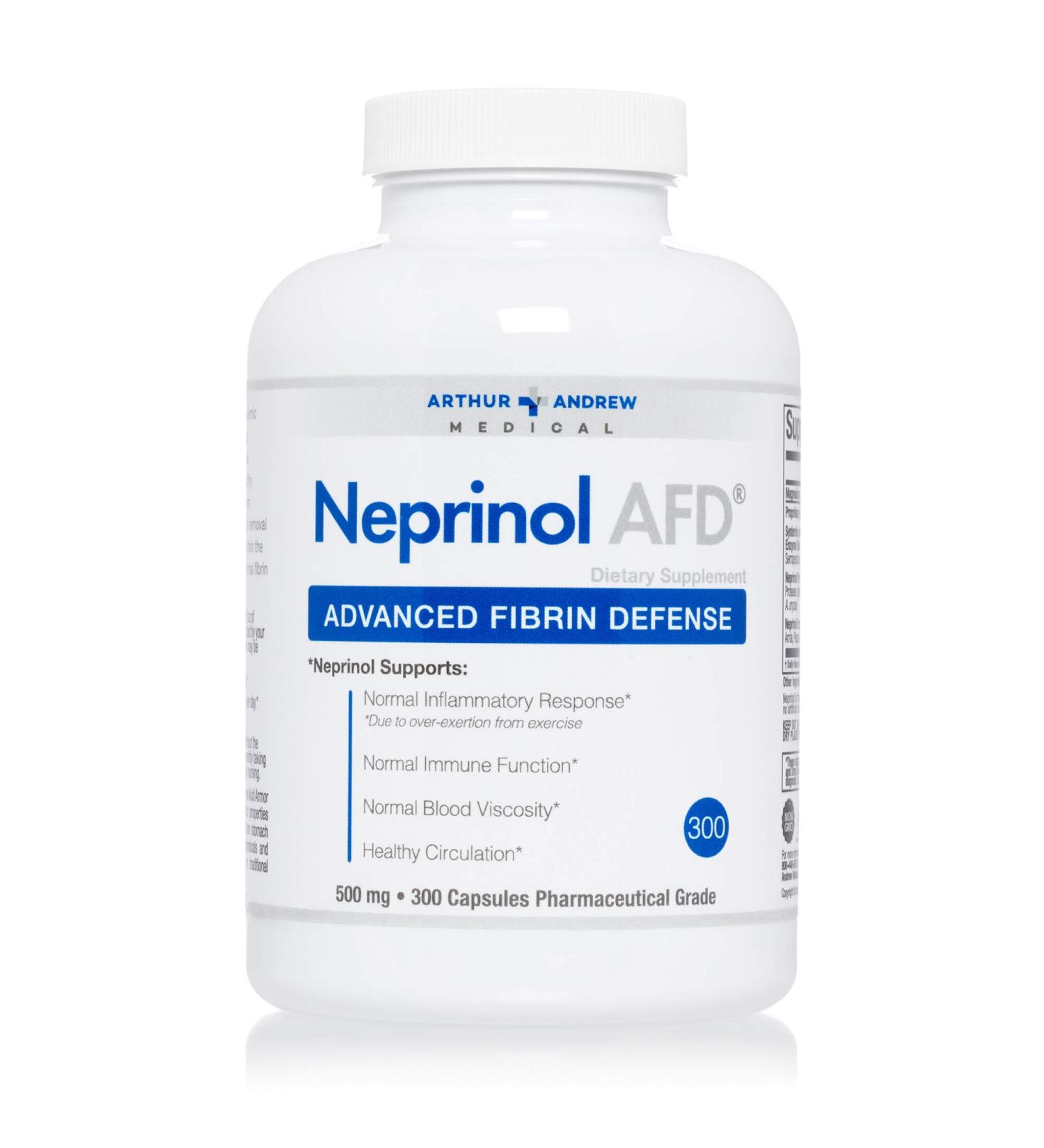 Neprinol AFD Advanced Fibrin Defense 500mg - 300 Capsules | Arthur Andrew Medical - Buy Online on GoSupps.com
