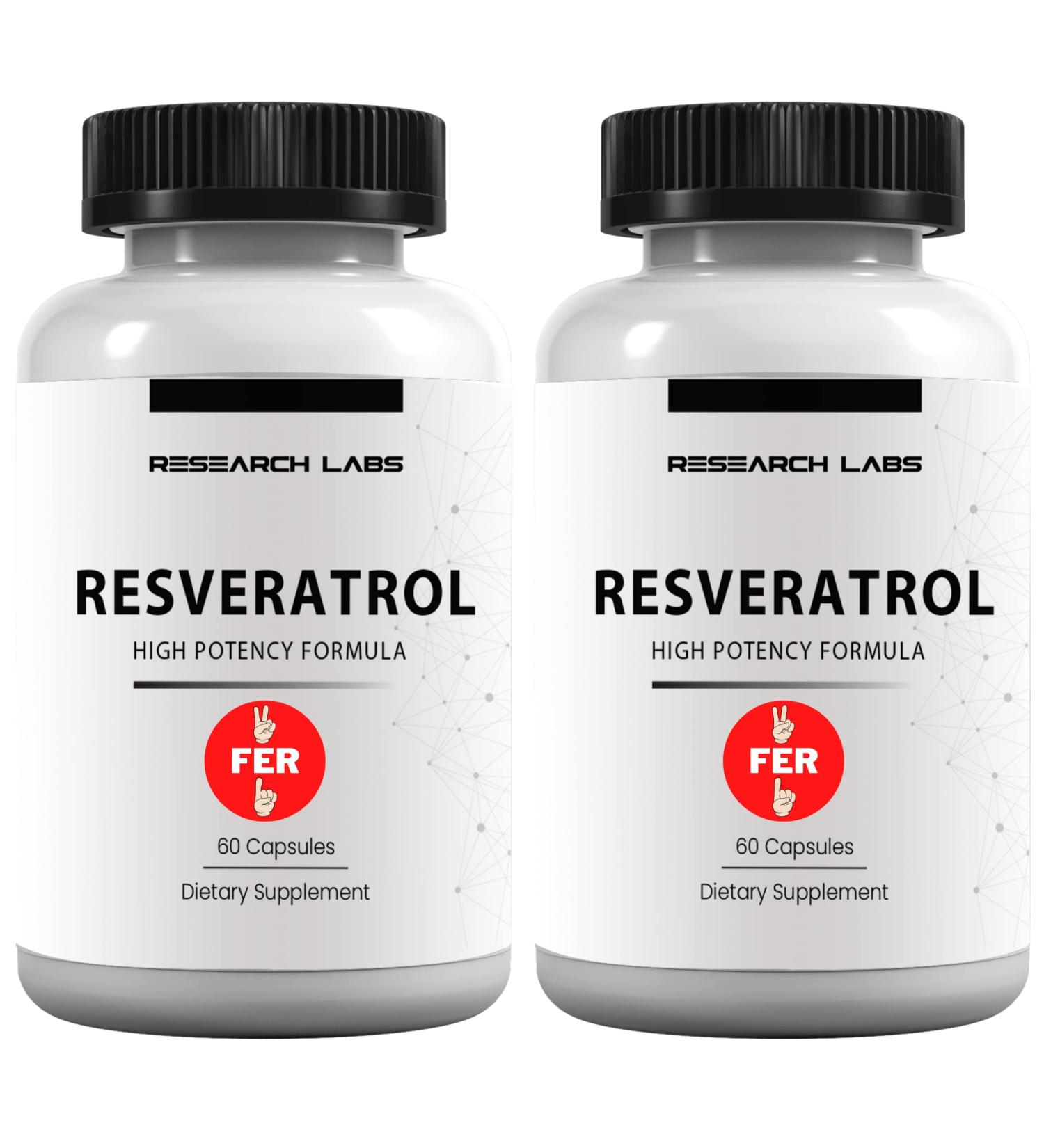 High Potency Micronized Resveratrol Supplement | 2 for 1 Ad | Antioxidant Support for Heart Health & Anti-Aging | Cognitive & Cellular Health Formula - Buy Online on GoSupps.com