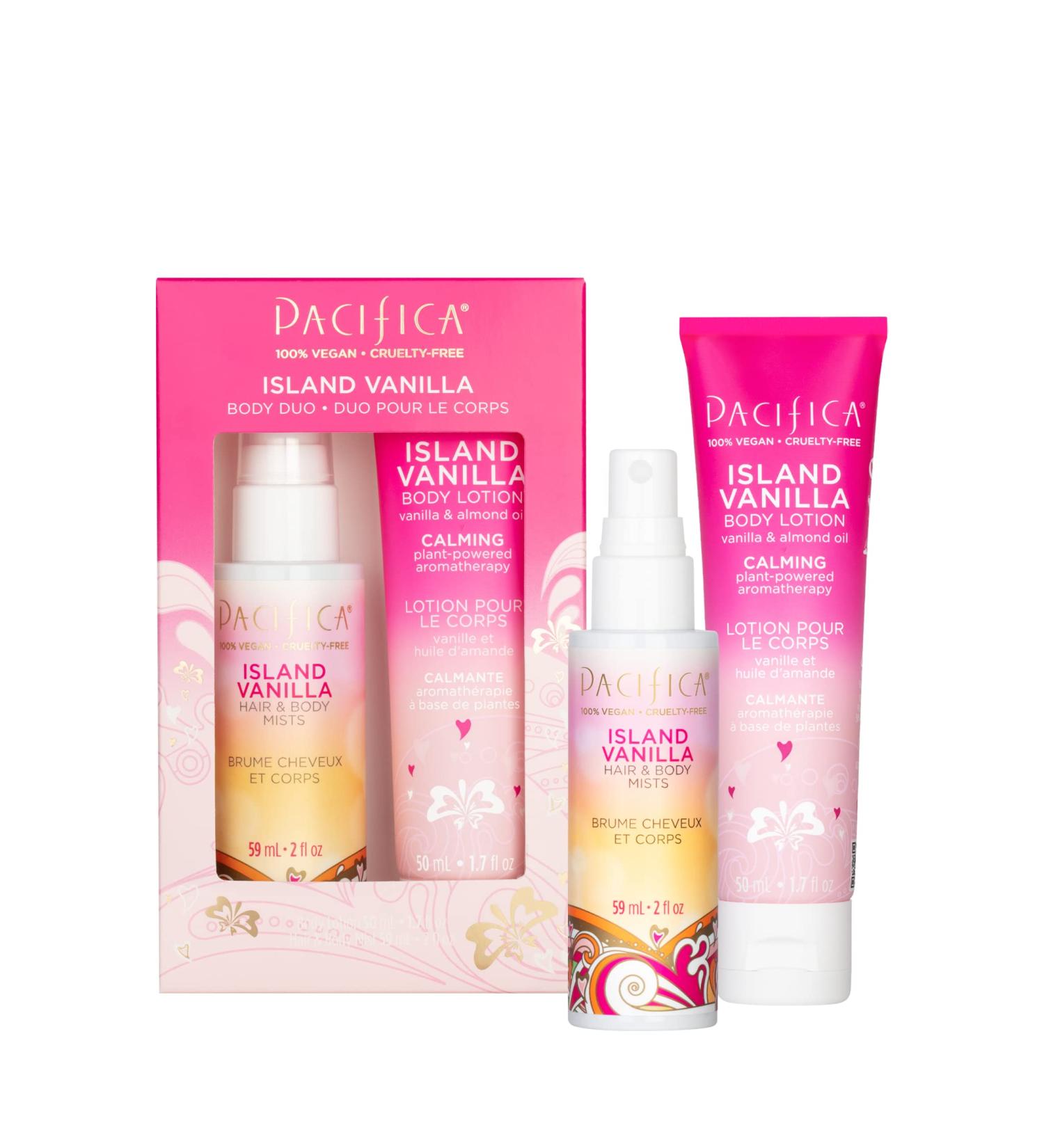 Pacifica Beauty Island Vanilla Body Lotion & Hair Perfume Travel Set | Valentine's & Galentine's Day Gift | Easter Basket | Vegan & Alcohol-Free - Buy Online on GoSupps.com