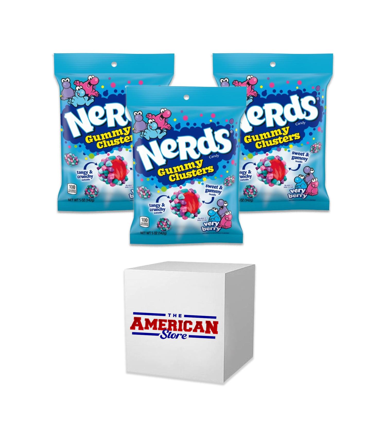  The American Store Nerds Gummy Clusters Chewy Candy Very Berry I 5oz (141g) Pack of 3 The American Store - Buy Online on GoSupps.com