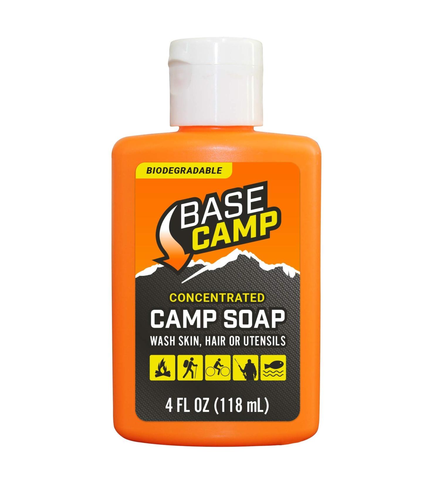Dead Down Wind Base Camp Biodegradable Soap 4 oz - Multipurpose Environmentally Safe Cleaner for Hunting & Camping - Buy Online on GoSupps.com