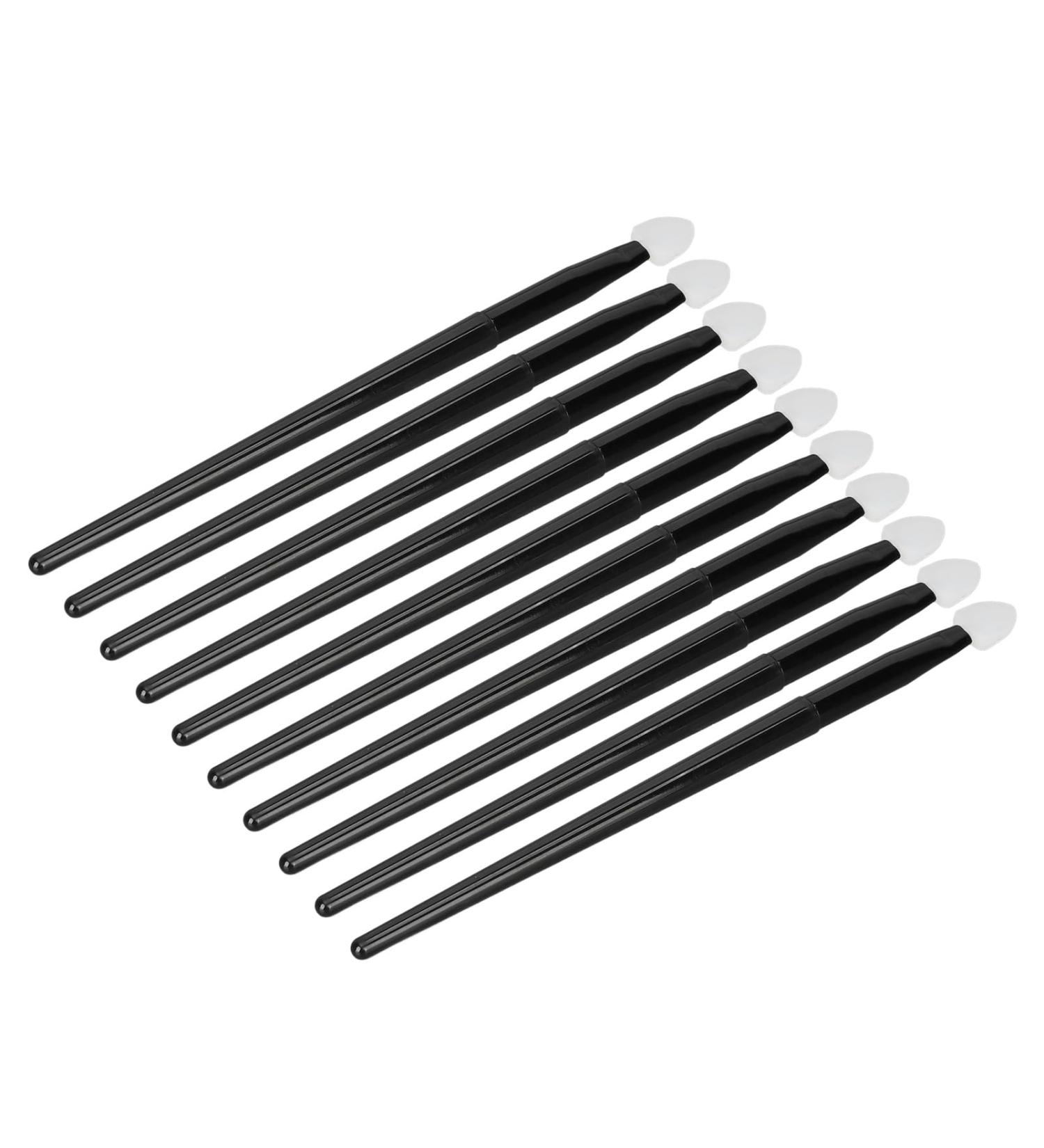 10pcs Silicone Eyeshadow Brush Kit Portable Silicone Eye Makeup Applicator for Eyebrow Powder - Buy Online on GoSupps.com