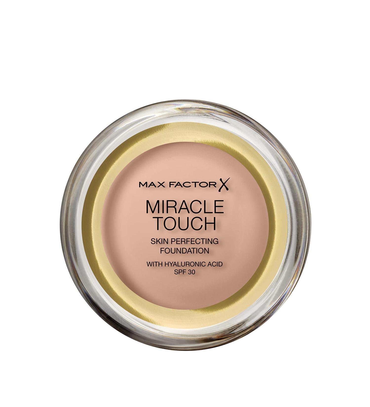 Max Factor Miracle Touch Foundation SPF 30 with Hyaluronic Acid in Blushing Beige 11.5 ml - Pack of 1 - Buy Online on GoSupps.com