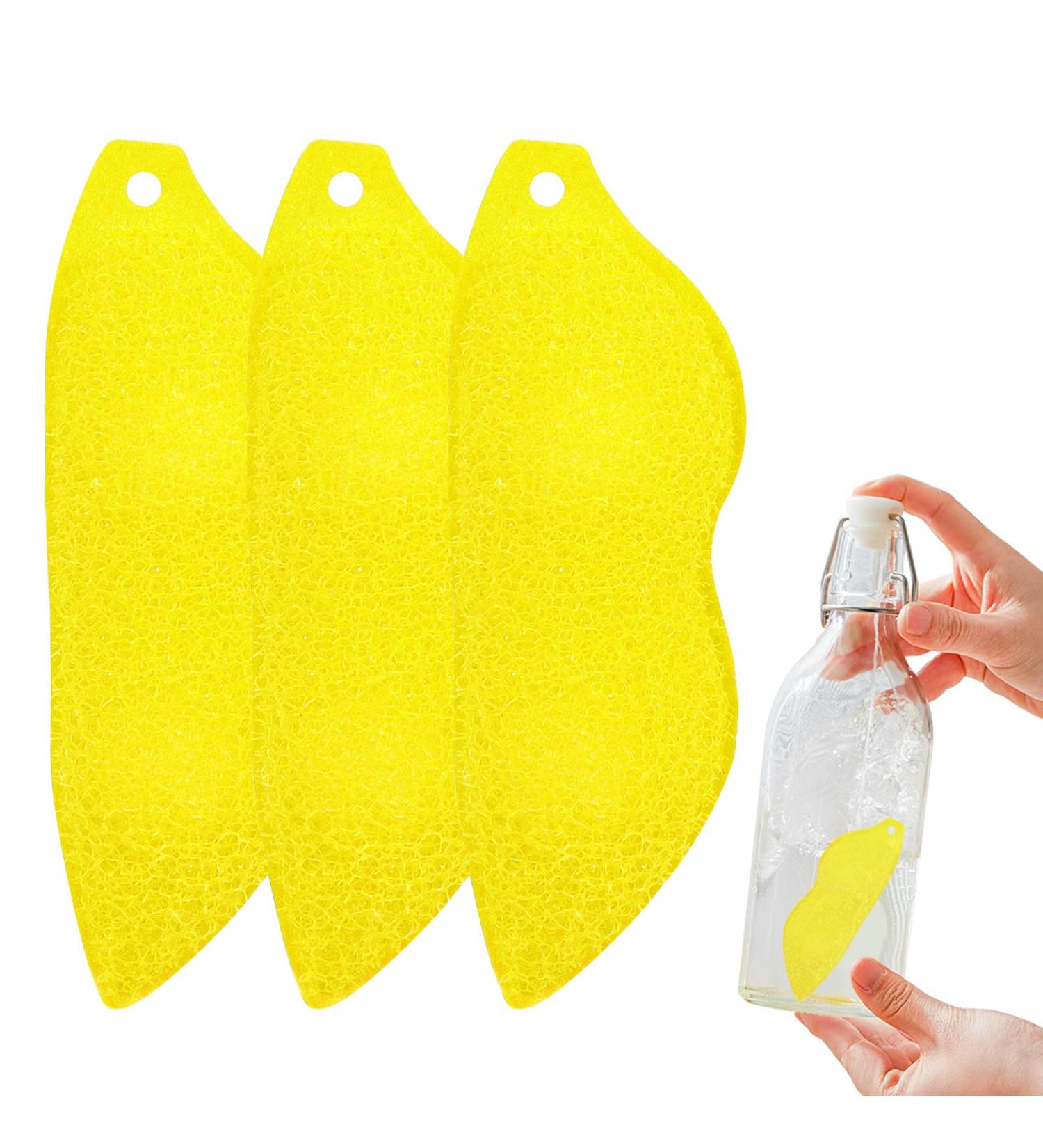 3PCS Beans Shaped Bottle Cleaning Sponge Reusable Bottle Cleaning Beans All-Around Magic Cleaning Beans for Small Mouth Water Bottles Baby Bottles Yellow - Buy Online on GoSupps.com