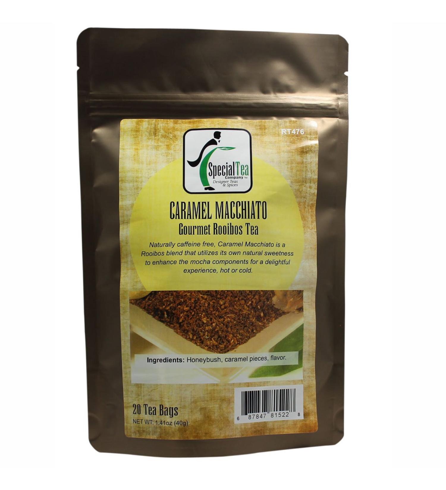 Special Tea Rooibos Tea, Caramel Macchiato ,20 Count Caramel Macchiato 20 Count