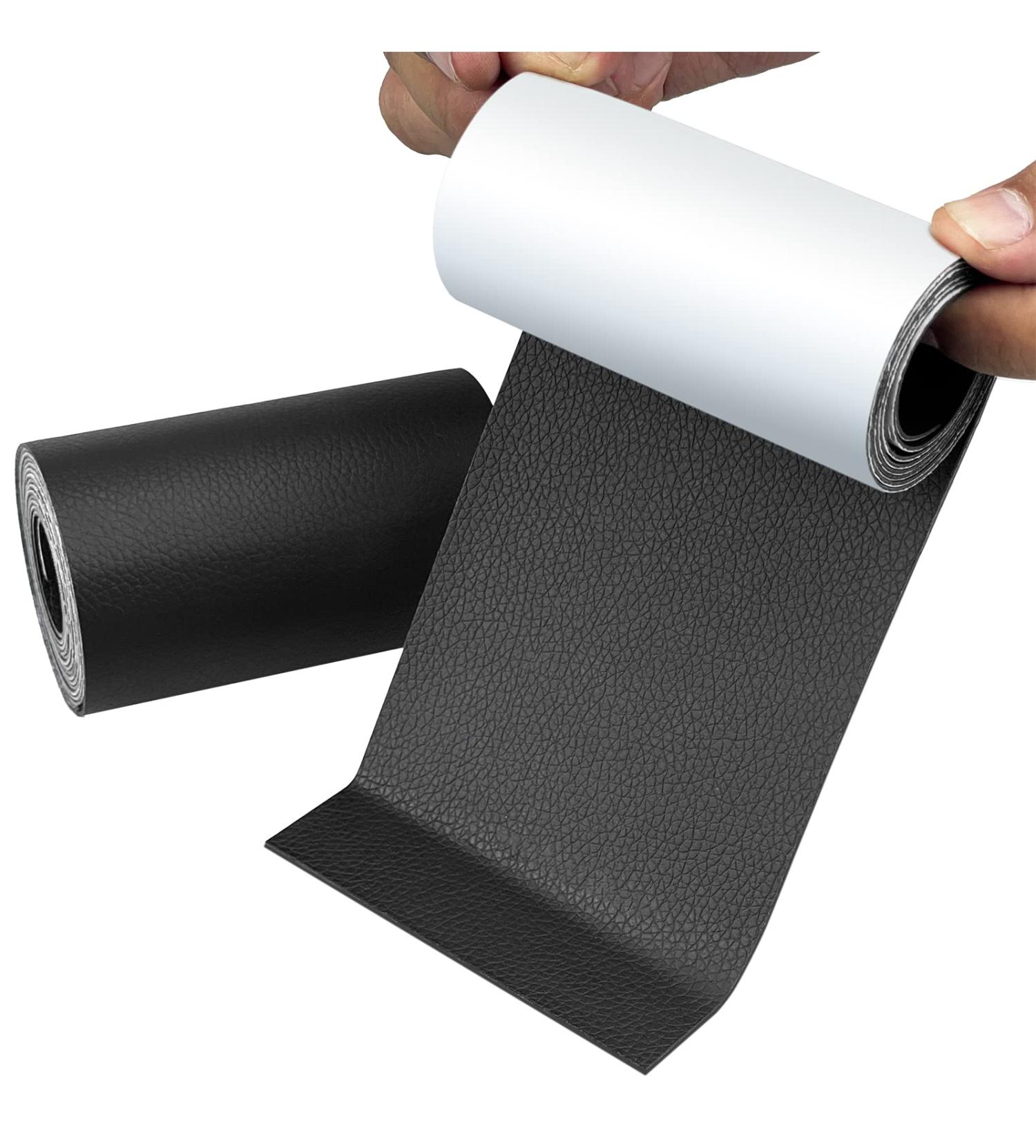 ALLANSING Leather Repair Tape Patch - Self Adhesive Vinyl Repair Tape for Furniture Couch Upholstery - Black 3.5x65 Inch - Buy Online on GoSupps.com