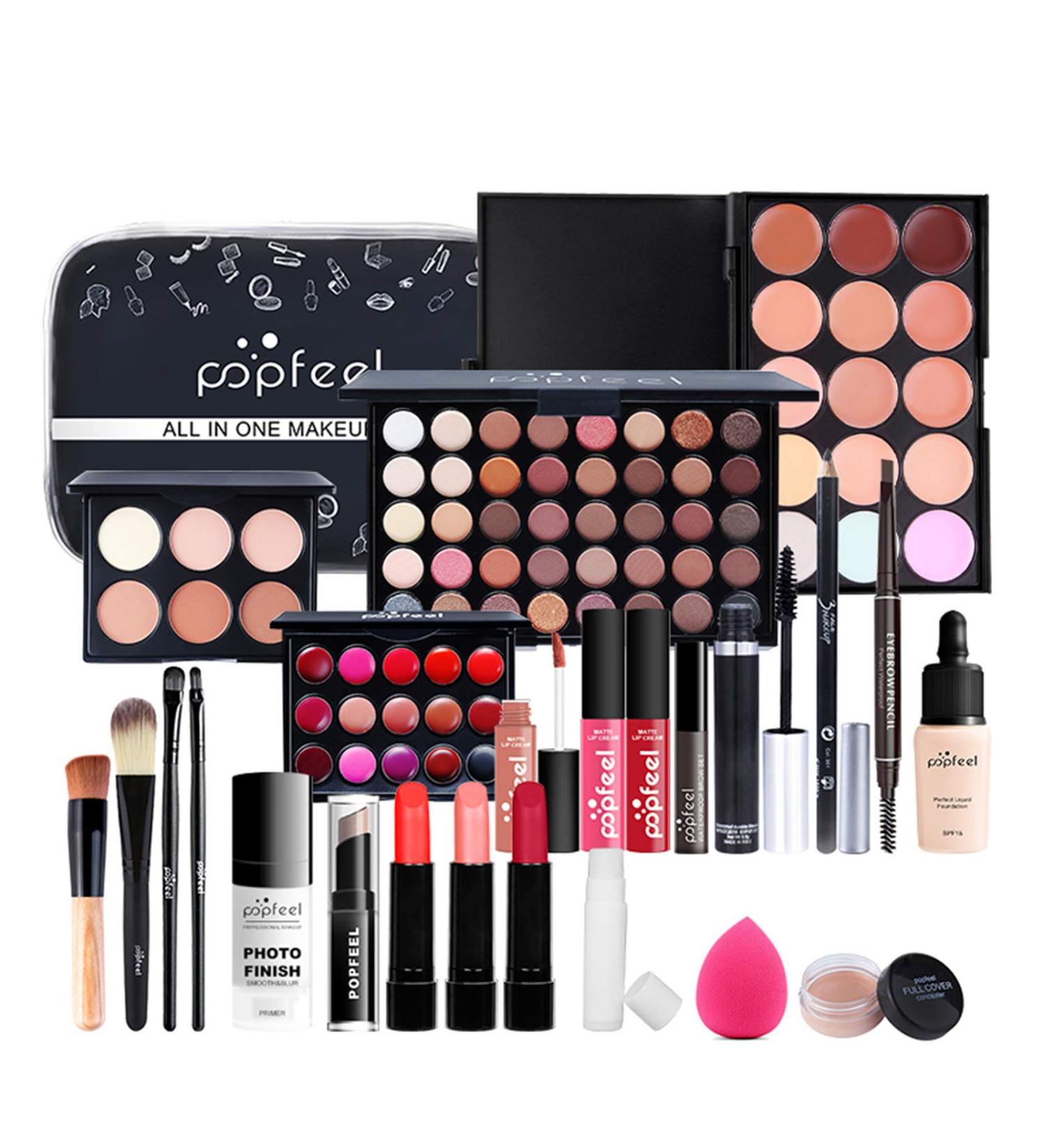 FantasyDay All-in-one Makeup Set Gift Surprise | Complete Cosmetic Starter Bundle for Women - Includes Eyeshadow Palette, Lipstick, Blush, Foundation, and Brushes - Buy Online on GoSupps.com