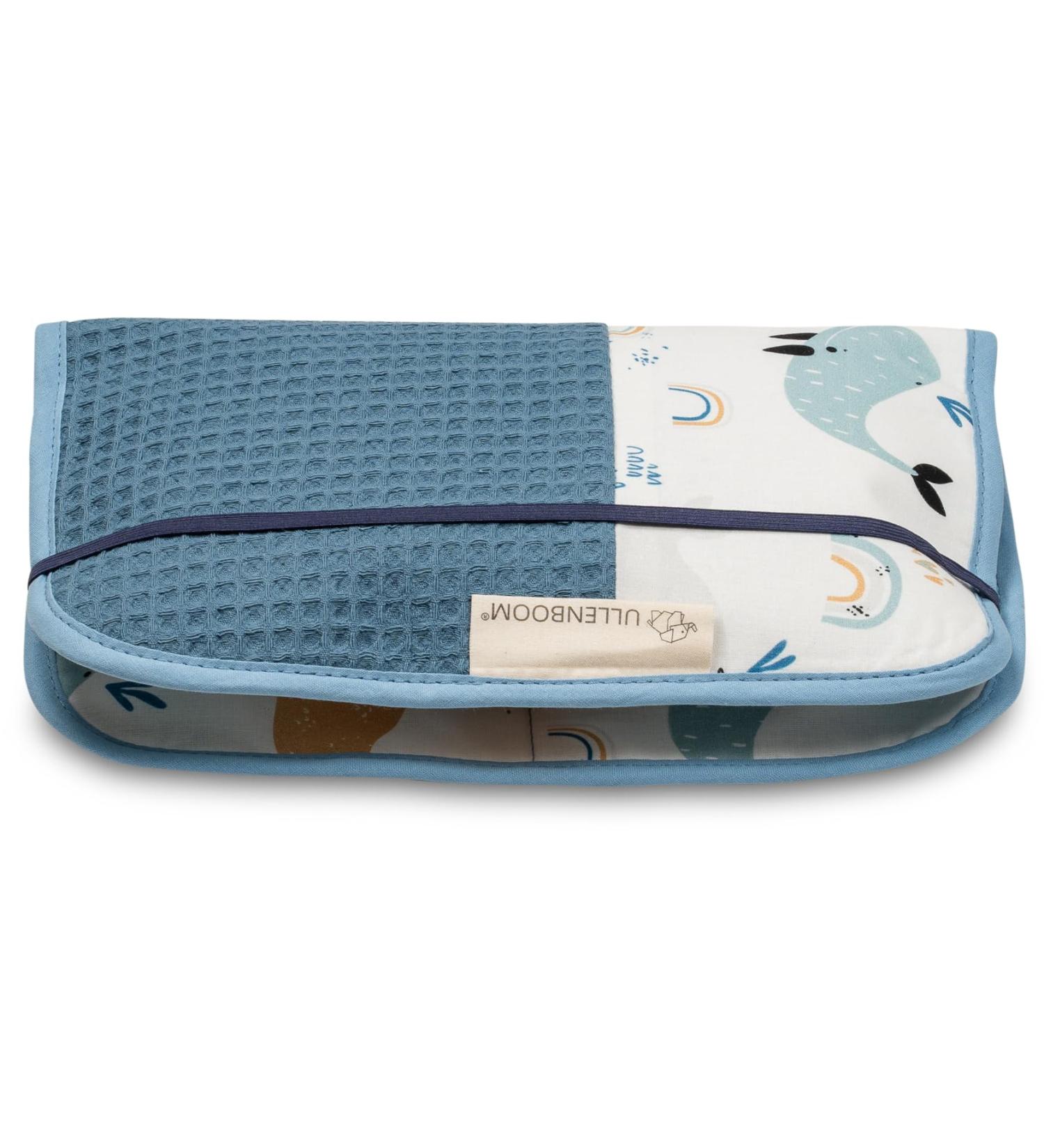 ULLENBOOM WAILL PACK Diaper Bag - Blue Whales Made in EU Organizes Up to 3 Diapers & Wet Wipes Perfect for Blau Whale Stroller - Compact Design 18 x 27 cm - Buy Online on GoSupps.com
