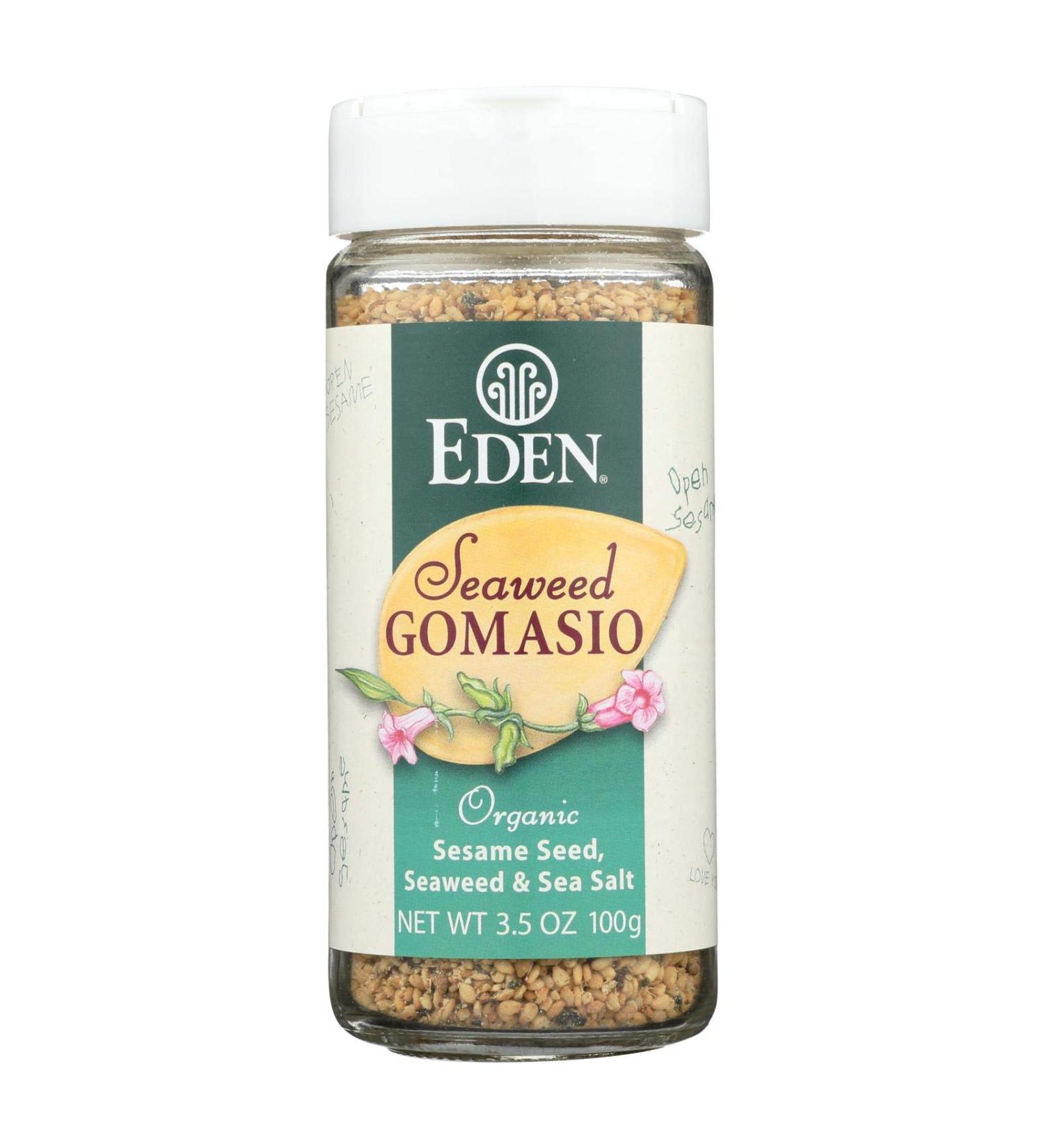 Eden Foods Organic Gomasio - Sesame Salt - Seaweed - 3.5 oz - Case of 3