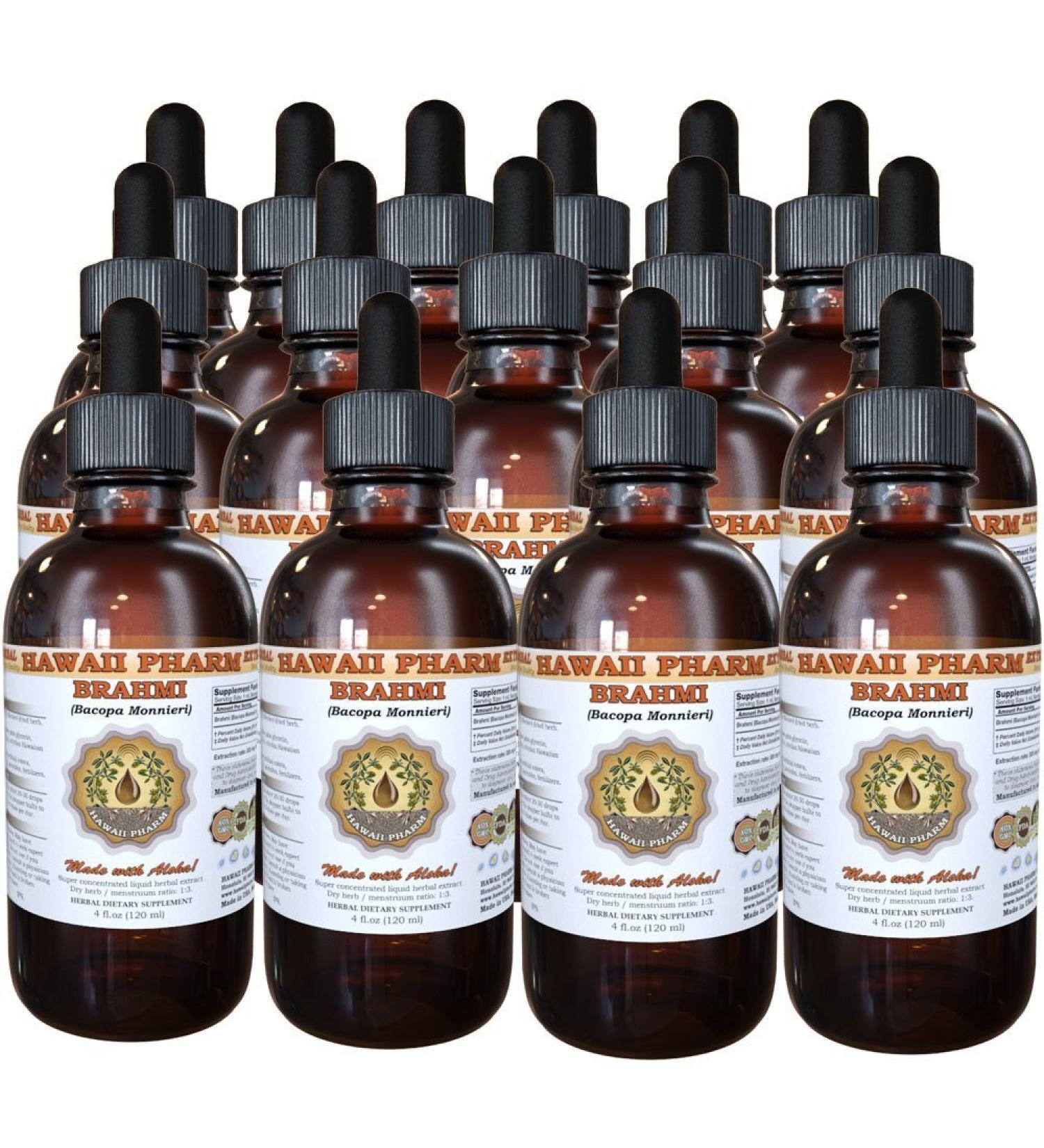 Brahmi (Bacopa Monnieri) Liquid Extract 15x4 oz - Buy Online on GoSupps.com
