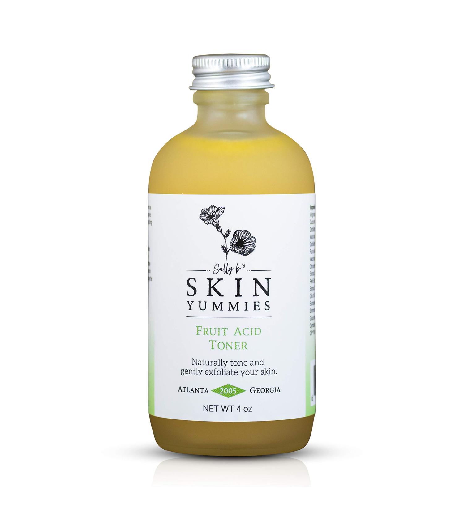 Sally B's Fruit Acid Face Toner - 5 in 1 AHA Exfoliator | Astringent Cleansing Calming & Hydrating | 4OZ - International Shipping Available - Buy Online on GoSupps.com