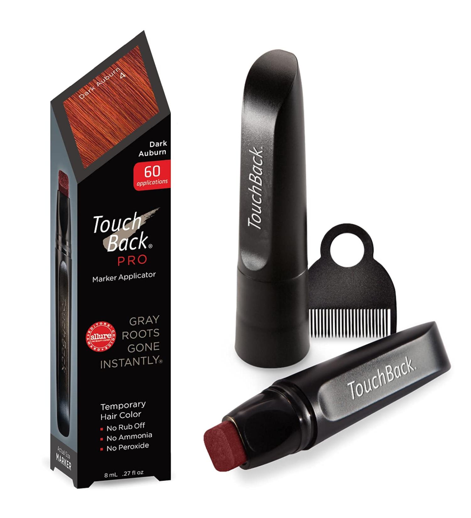 TouchBack PRO Root Concealer for Grey Hair - Red-Brown Dark Red-Brown - 1 Piece | International Shipping Available - Buy Online on GoSupps.com