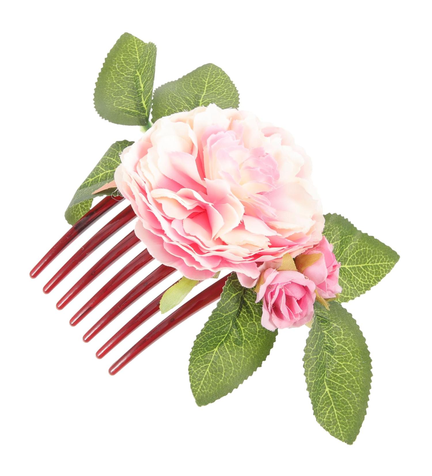 Didiseaon decorate bride hair accessories European fashion flower head fabric the flowers flower hair clips for women vacation side hair comb hair combs for women hair comb flowers for hair - Buy Online on GoSupps.com