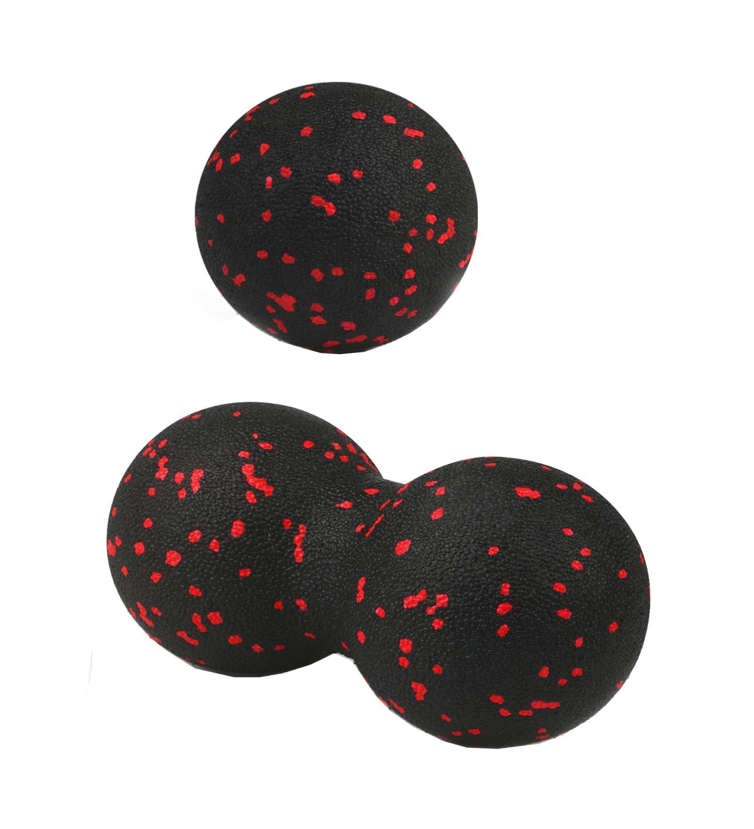 Fascia Roller Set for Deep Tissue Massage & Relief - Includes Massage Ball Peanut Lacrosse Ball and Scooters for Neck Spine & Back Flexibility - Buy Online on GoSupps.com