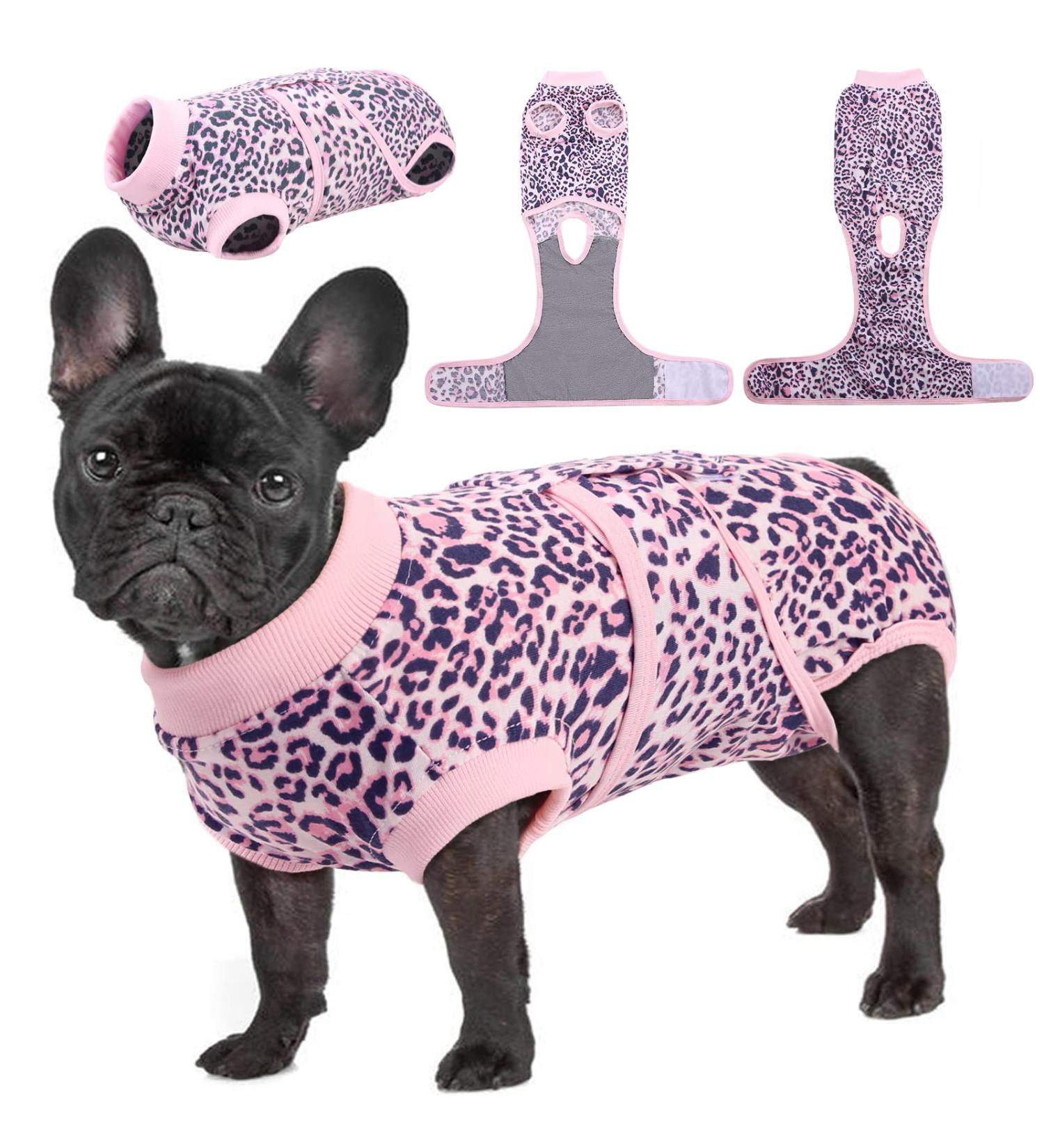Kuoser Dog Body After Surgery - Breathable Post-Op Recovery Suit for Dogs & Cats | Anti-Licking E-Collar Alternative in XS Pink - Buy Online on GoSupps.com