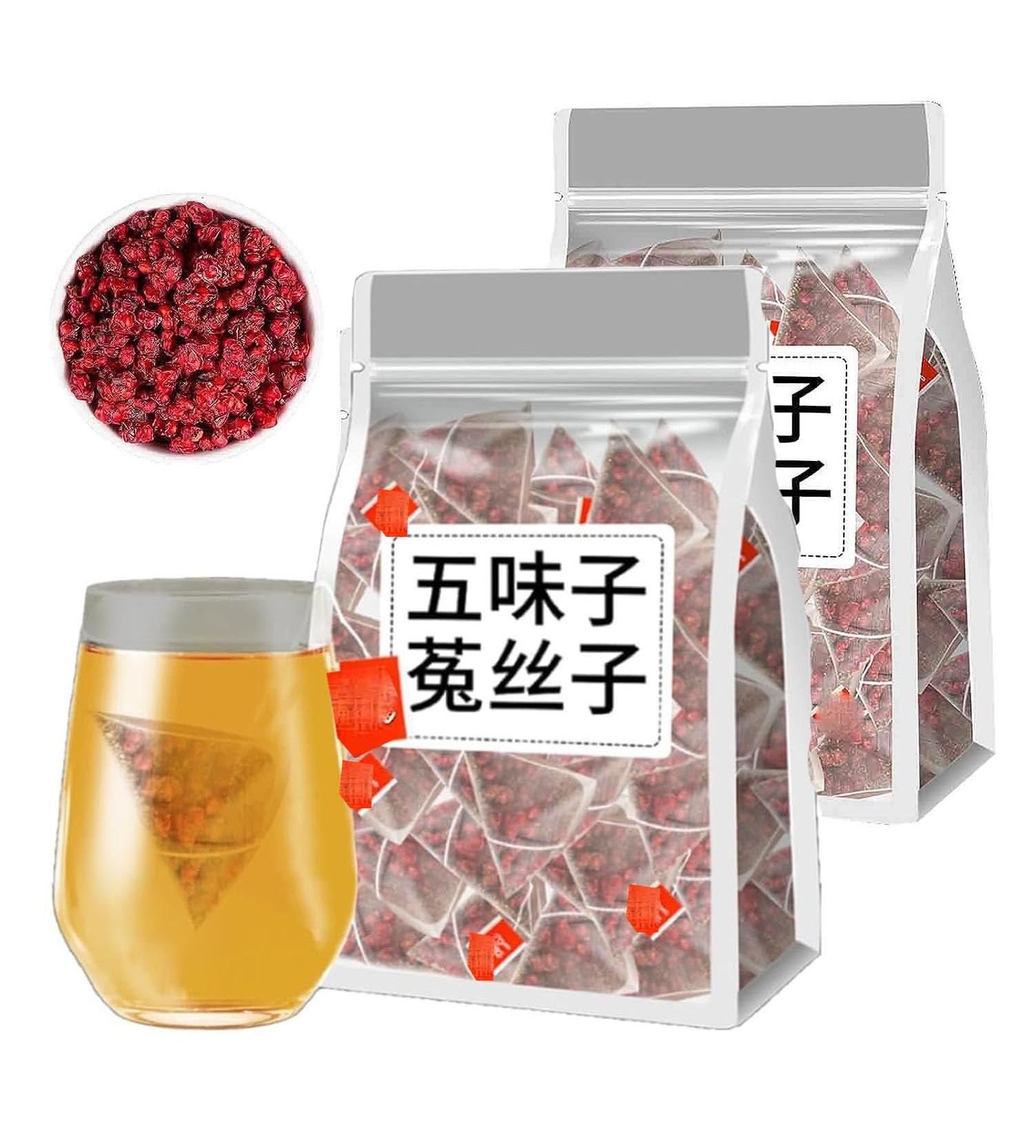 Five Flavors Goji Berry Tea Essential Pure Chinese Herbal Medicine for Men Four Famous Five Flavors Wolfberry Tea Chinese Kidney Care Tea Health Liver Care Tea (2Box) - Buy Online on GoSupps.com