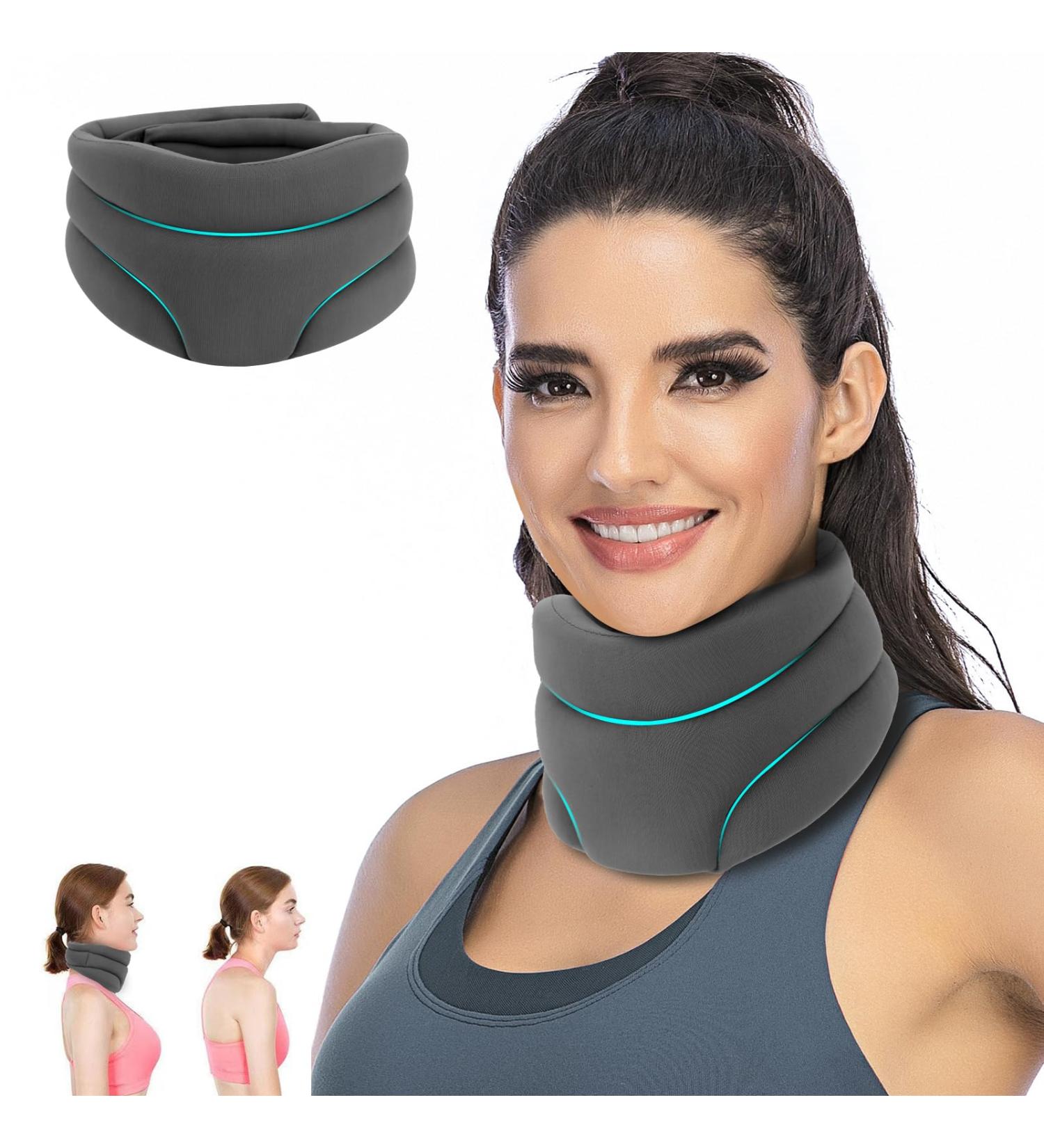 Mineup Cervicorrect Neck Brace - Neck Support Brace for Pressure Relief - Soft Neck Brace Cervical Collar for Stabilizing Vertebrae - Relief Pain and Pressure - for Women & Men - Grey - Buy Online on GoSupps.com