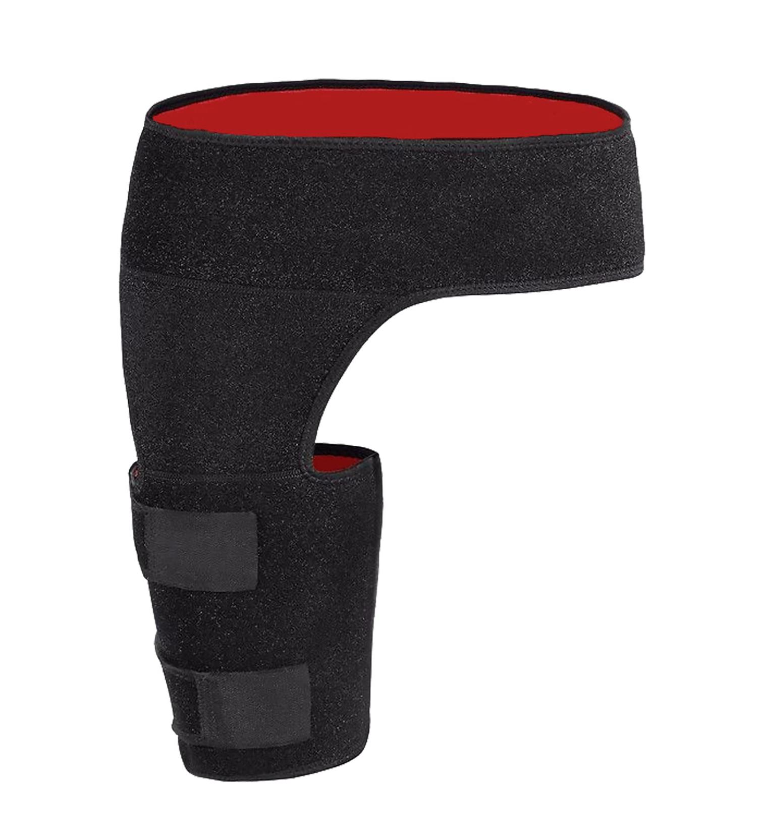 Gonosom Thigh Compression Bandage | Adjustable Support for Hip Groin Knee & Thigh Tendons - Men & Women - Buy Online on GoSupps.com