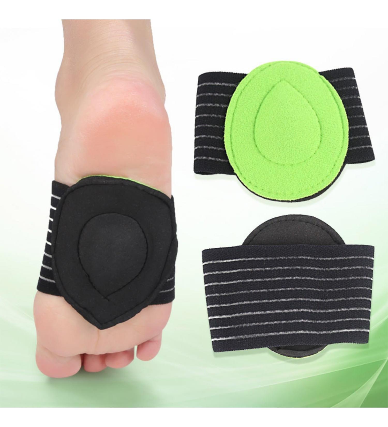 3 Pairs Arch Support Pads for Flatfoot Relief | Cushioned Compression Sleeves for Plantar Fasciitis & Heel Spurs | Comfort for Fallen Arches (Green - Buy Online on GoSupps.com