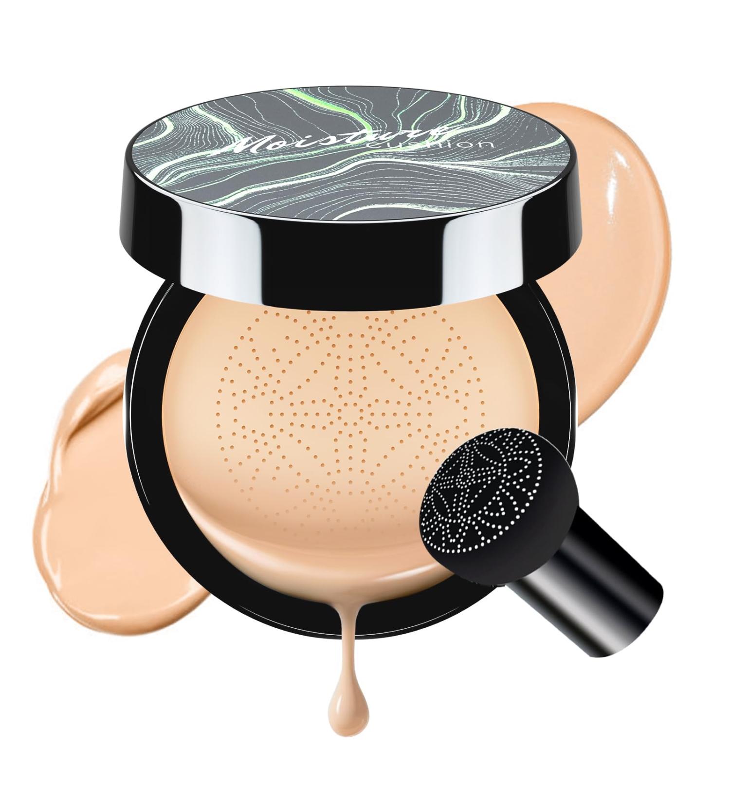 dfjdskl Air Cushion CC Cream Foundation - Tattoo Cover up Mushroom Head BB Creams Long Lasting Concealing Brightening Moisturizer Face Cream Facial Skin Care Makeup For All Skin Types (Natural) - Buy Online on GoSupps.com