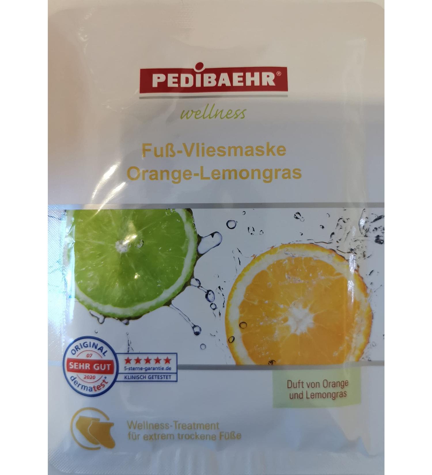 Foot mask Foot fleece mask for extremely dry feet Orange and lemongrass