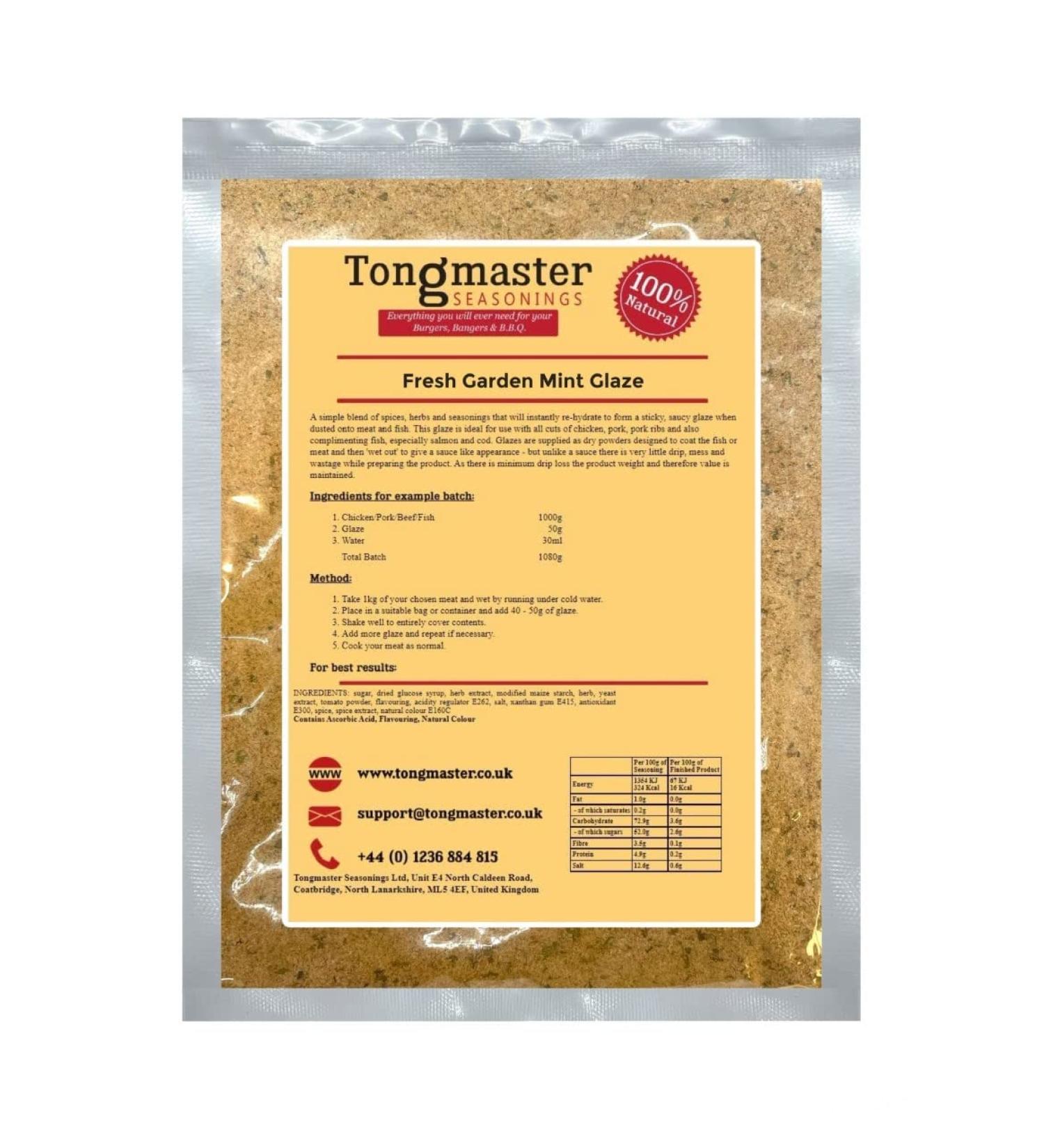 Fresh Garden Mint - Meat Rub - Glaze 400g