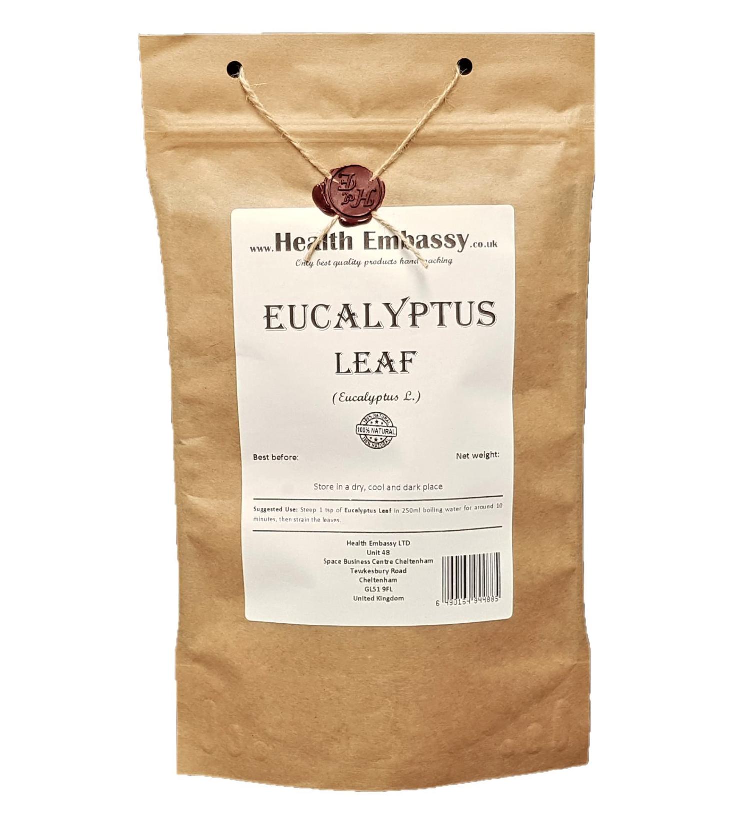 Health Embassy Eucalyptus Leaf (Eucalyptus L) Loose Herbal Tea (100g) - Buy Online on GoSupps.com
