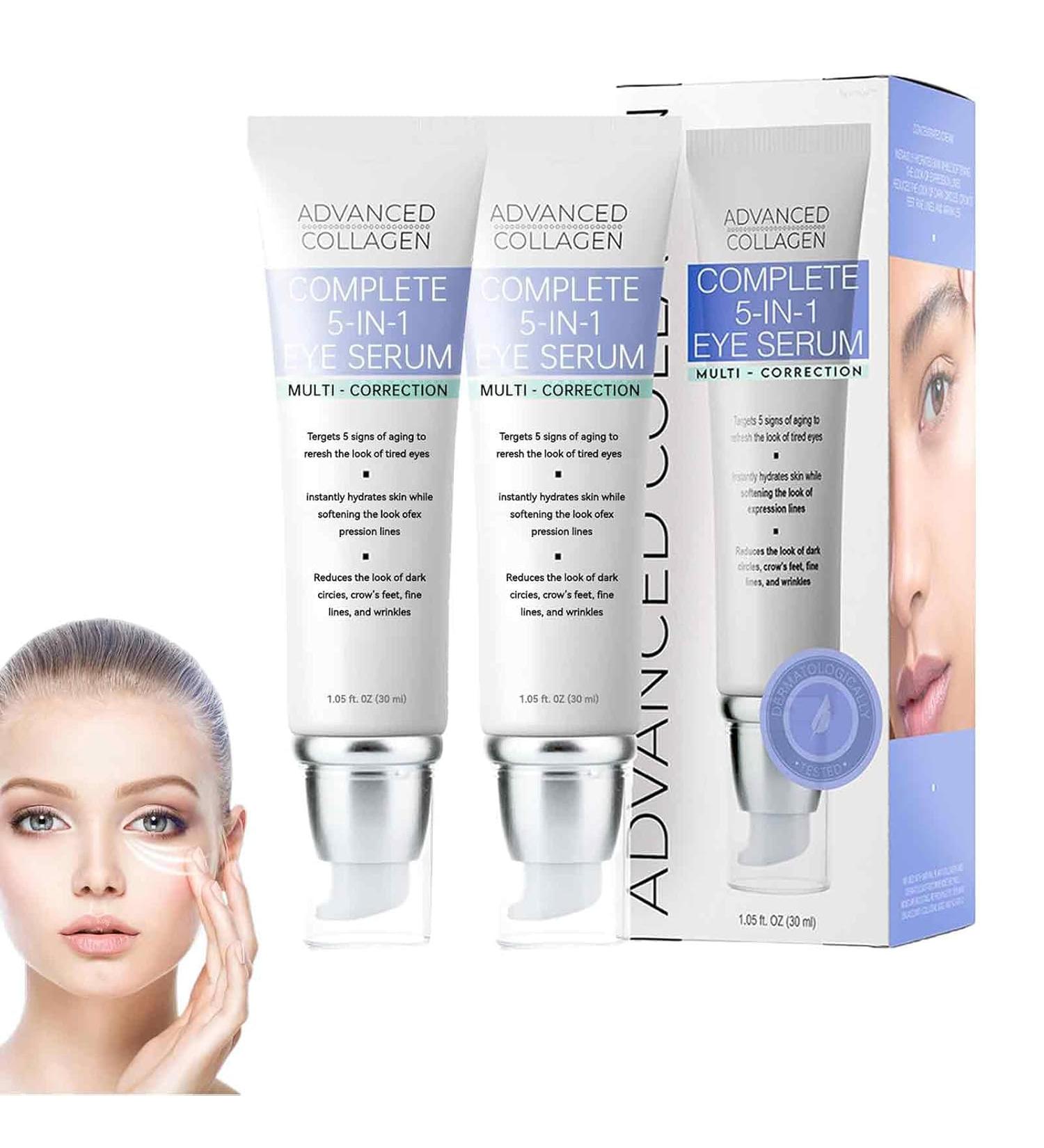 WLJEHWLJ Advanced Collagen Eye Cream 5 in 1 Eye Serum Turmeric Eye Cream Stick Regenerating Eye Cream for Wrinkles - Buy Online on GoSupps.com