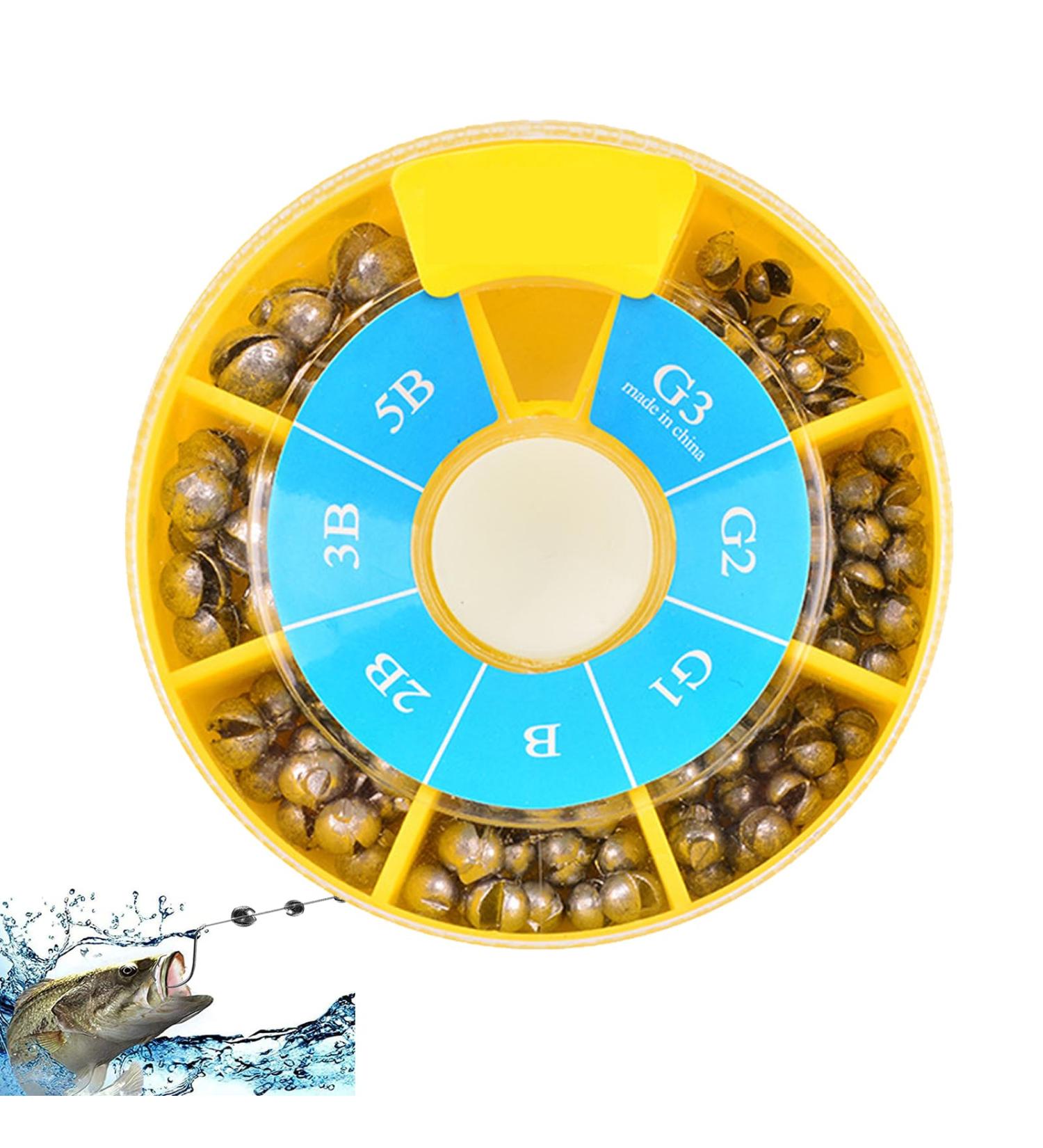 Premium Gnaumore Fishing Lead Weights - Anti-Corrosion Round Divided Removable Leads for All Your Fishing Needs - Buy Online on GoSupps.com