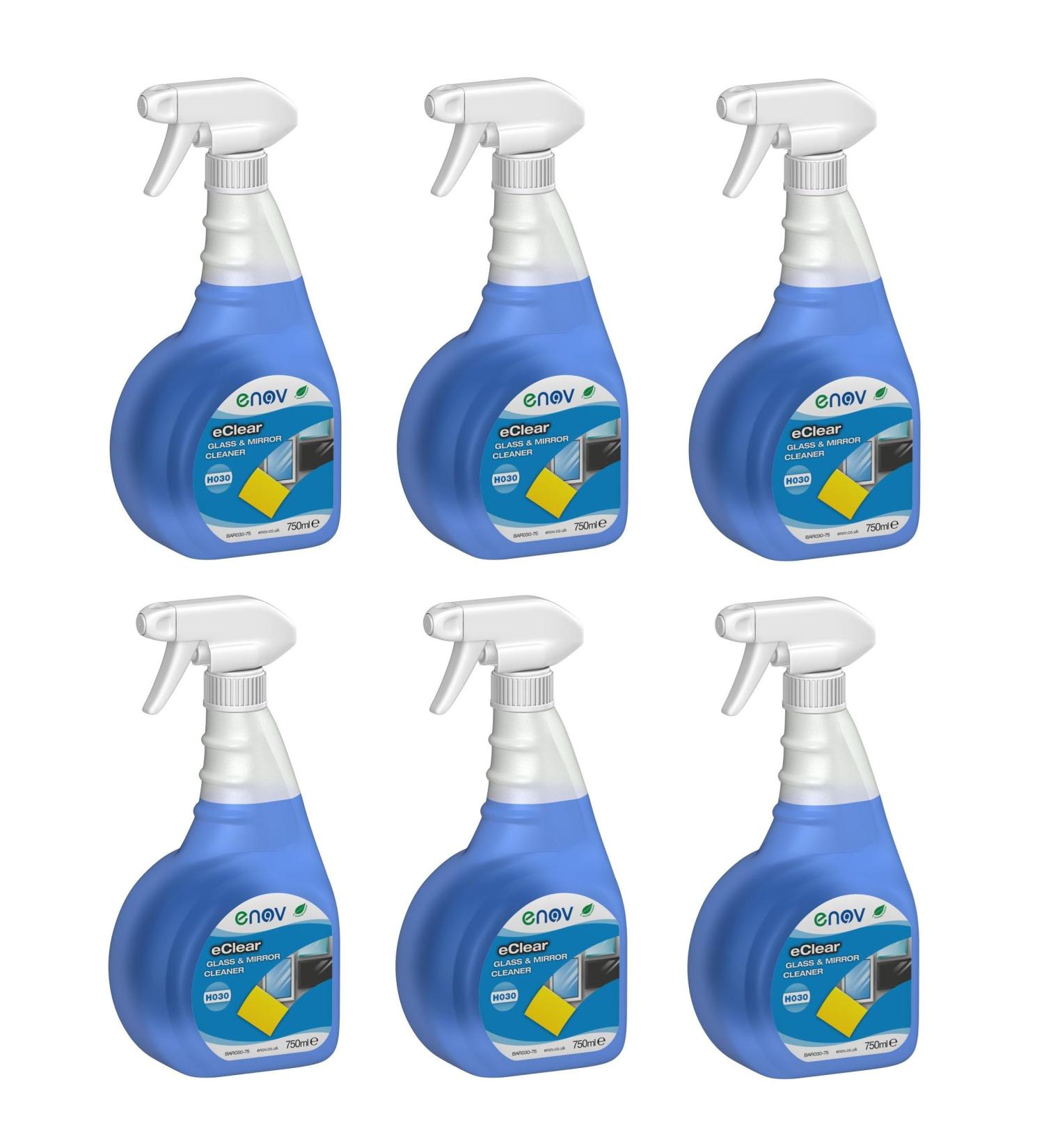 Enov H030 eClear Glass & Mirror Cleaner 6 x 750 mL - Buy Online on GoSupps.com