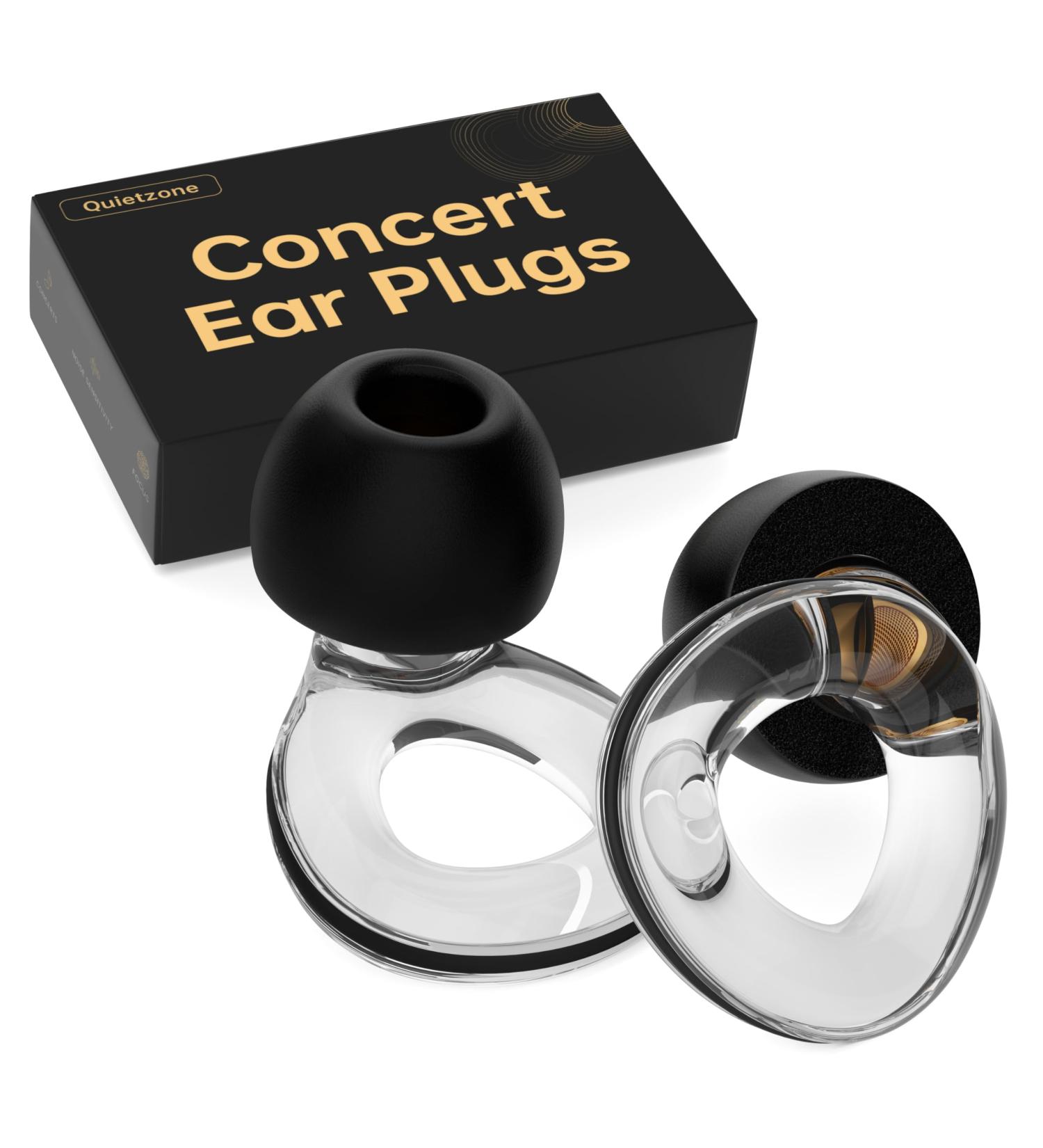 High Fidelity Ear Plugs for Concerts | Reusable Silicone Noise Cancelling Hearing Protection - 30 dB | QuietZone - Buy Online on GoSupps.com