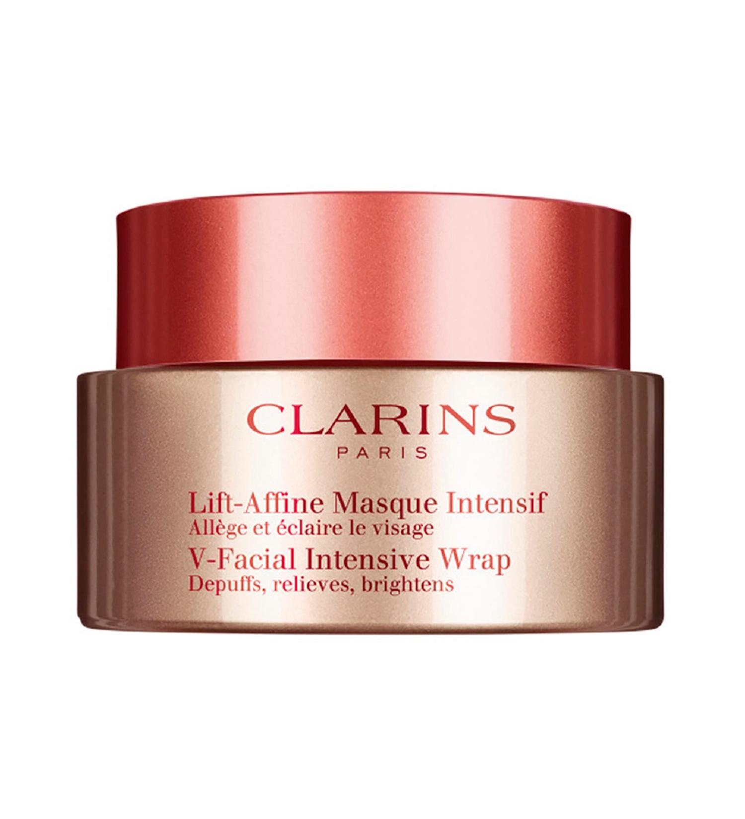 Clarins V-Facial Intensive Wrap Face Mask | 2.5 oz | Reduces Puffiness | Promotes Even Skin Tone - Buy Online on GoSupps.com