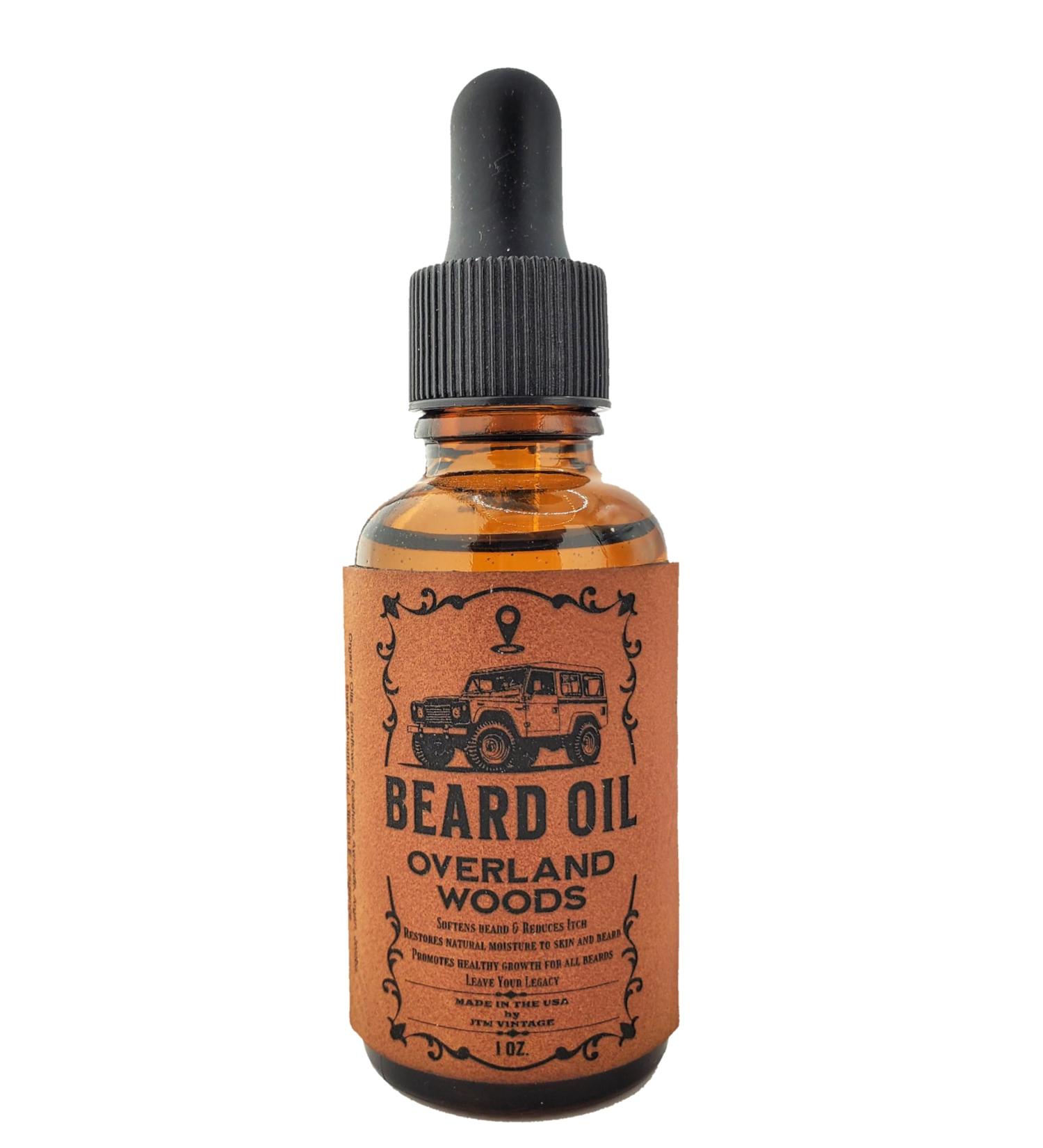 JTM Vintage Overland Woods Beard Oil - Premium Grooming for the Modern Man | Buy Internationally - Buy Online on GoSupps.com
