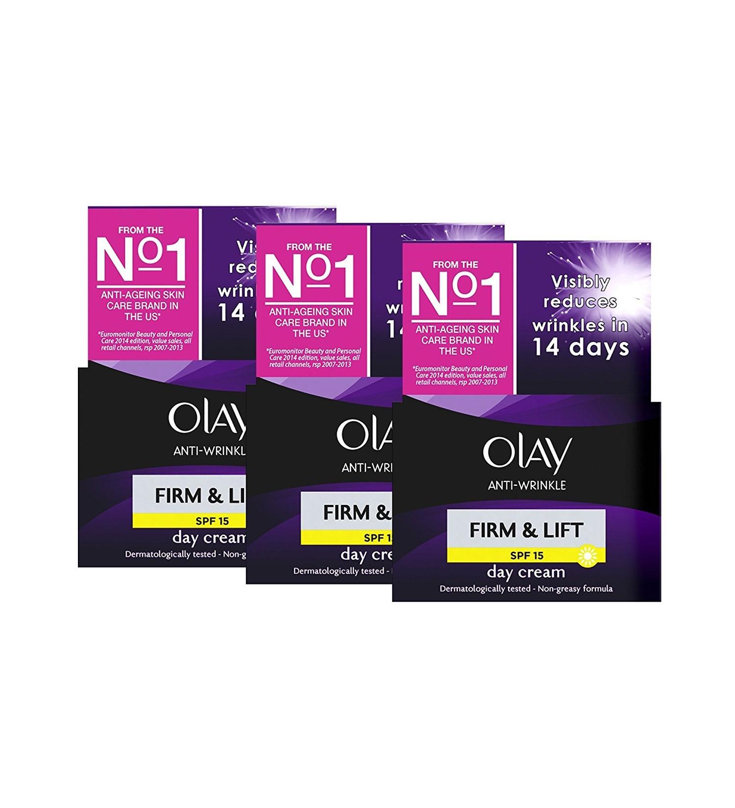 Olay Anti-Wrinkle Firm & Lift Day Cream SPF 15 50ml by Olay - Buy Online on GoSupps.com