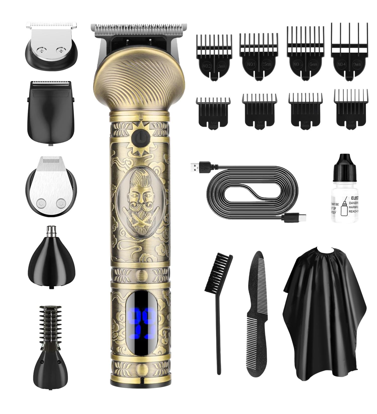 Professional 6-in-1 Beard Trimmer Kit for Men - Cordless Multi Groomer & Grooming Essentials | Perfect Gift for Him - Buy Online on GoSupps.com